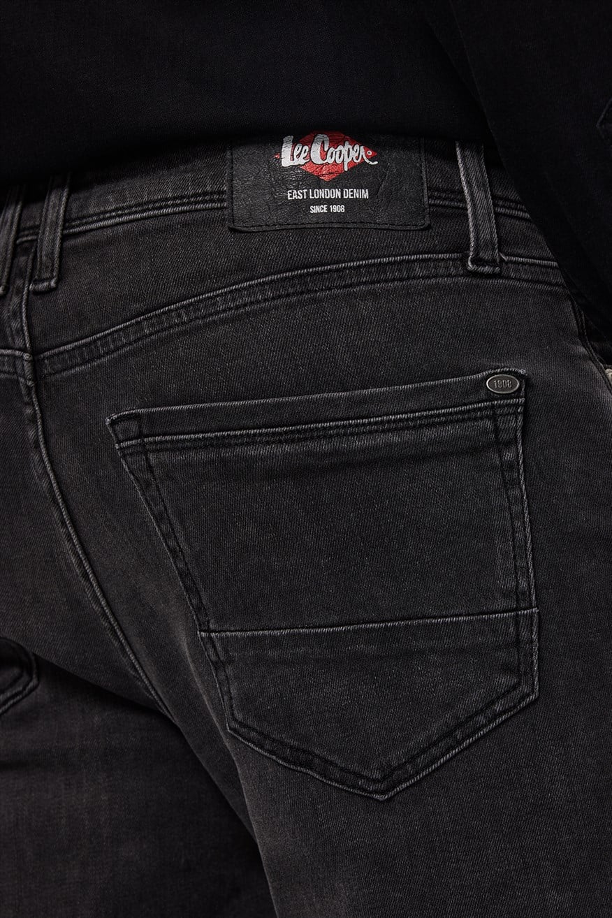 Jack Erkek Slım Dar Kesim Yüksek Bel Dar Paça Jean Pantolon Gri