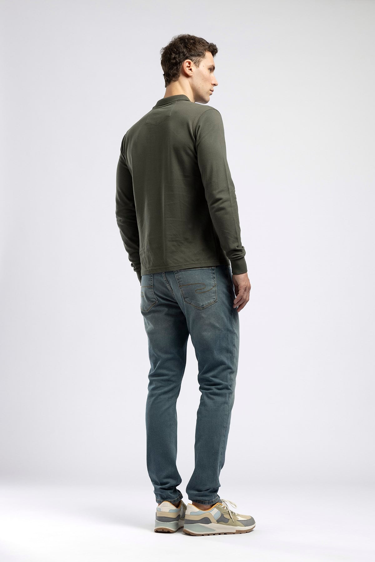 Jack Erkek Slim Fit Yüksek Bel Jean Yeşil 