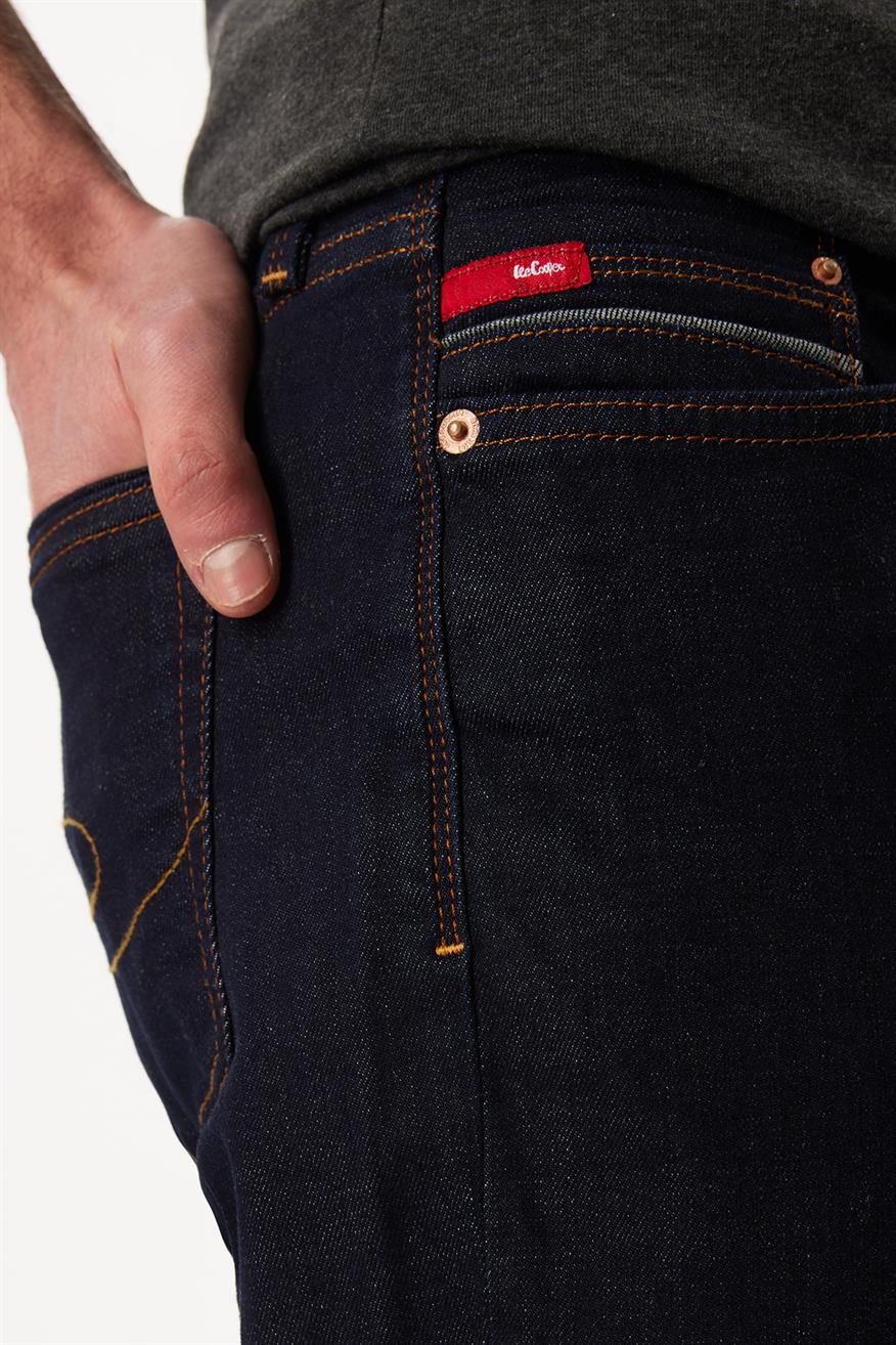 Jack Erkek Slım Dar Kesim Yüksek Bel Dar Paça Jean Pantolon Mavi