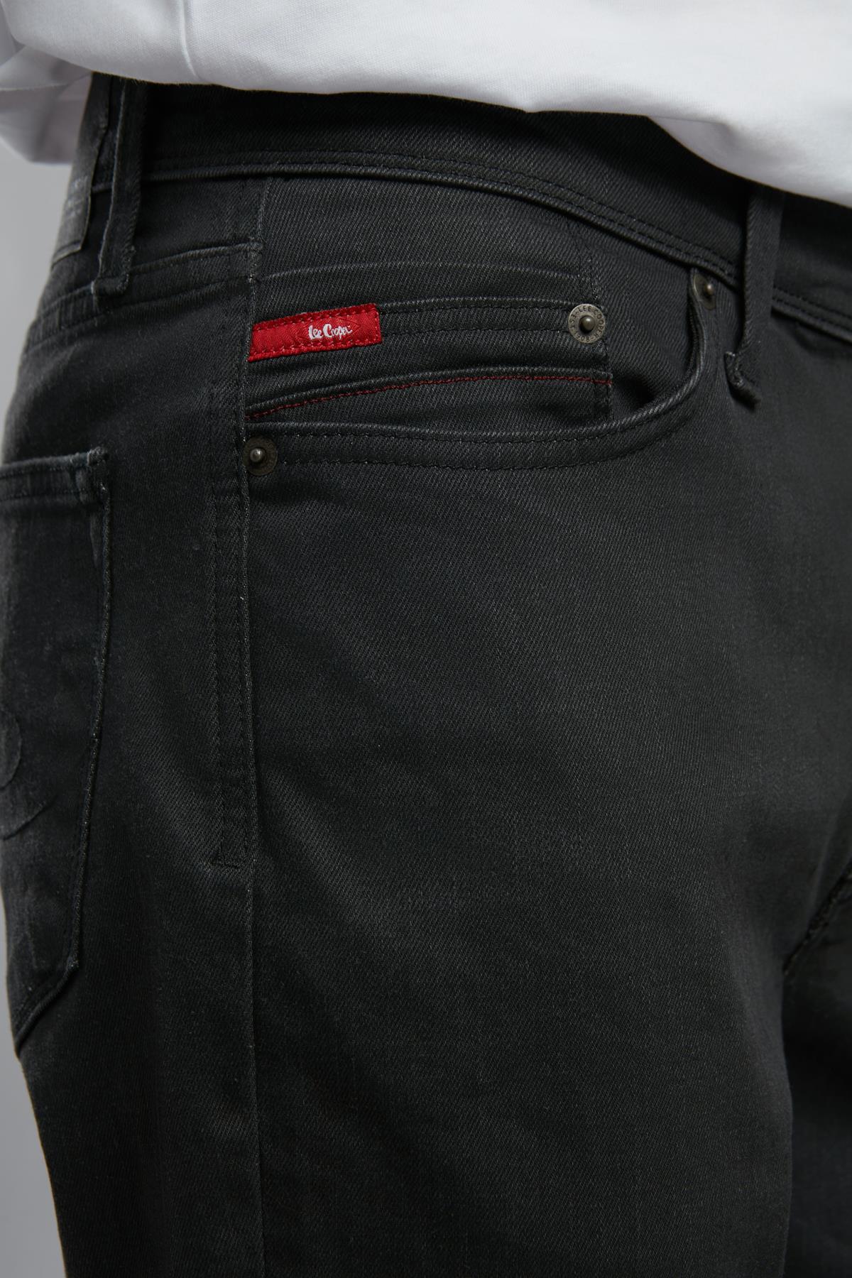 Jack Erkek Slım Dar Kesim Yüksek Bel Dar Paça Jean Pantolon Antrasit