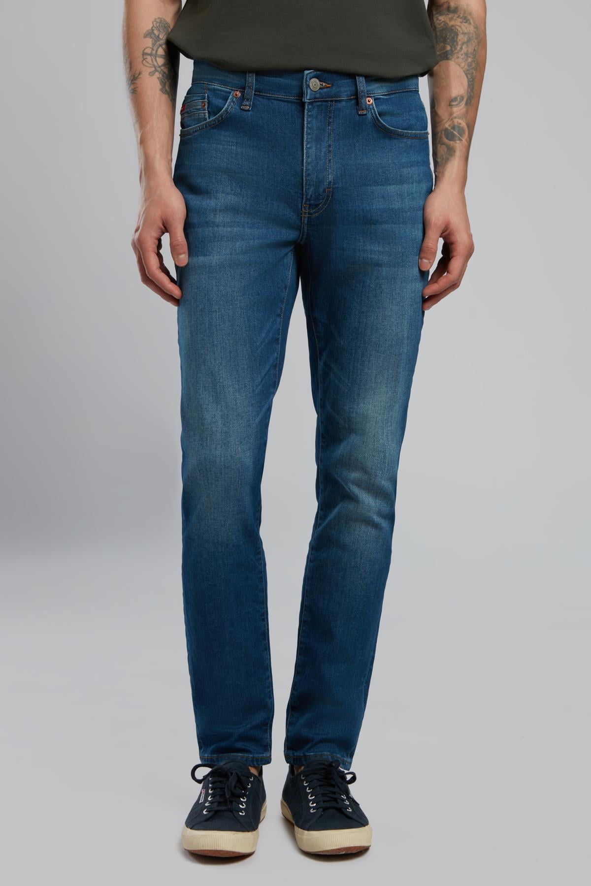 Jack Erkek Slim Fit Carmen Mid Jean Pantolon