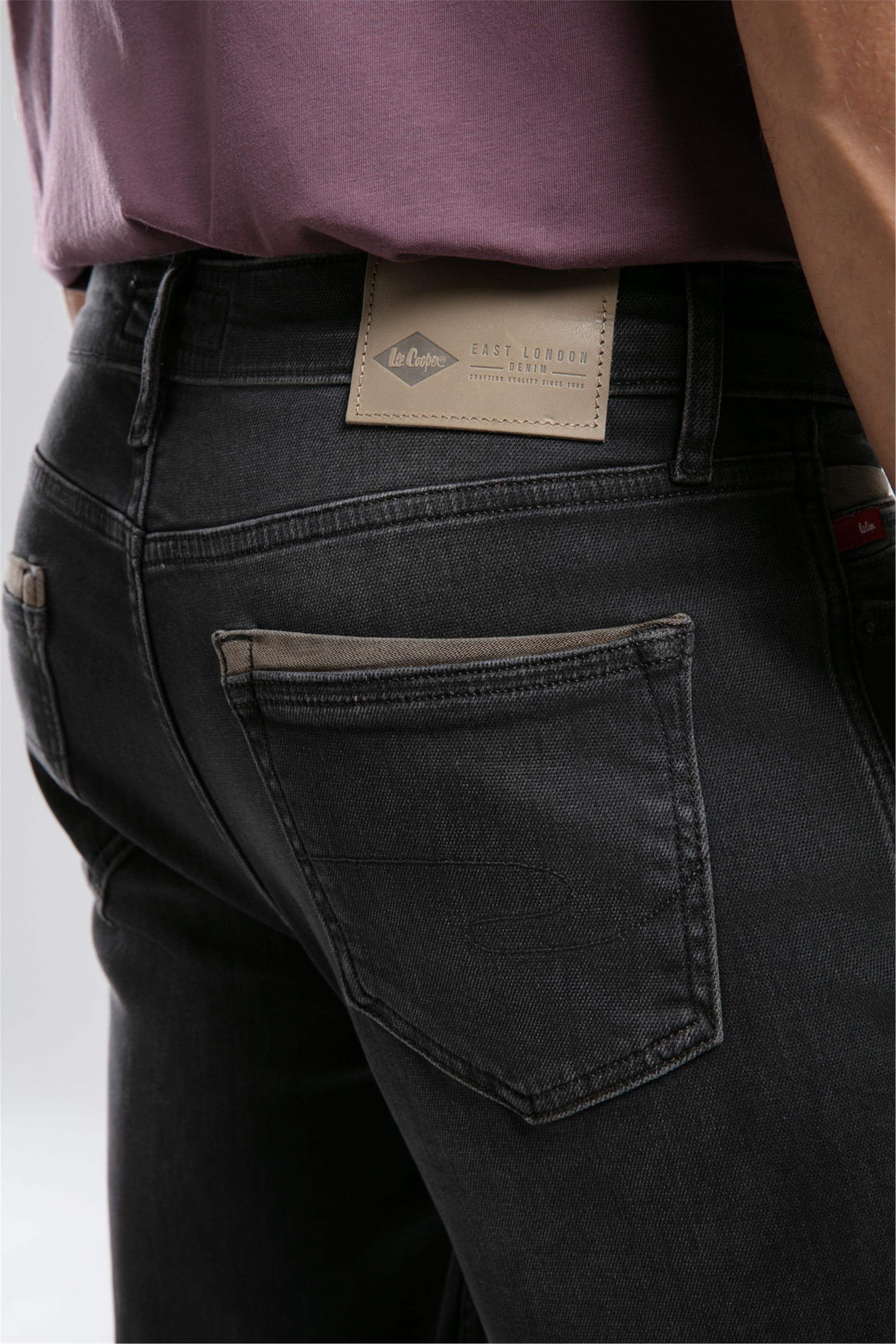 Jack Erkek Slım Dar Kesim Yüksek Bel Dar Paça Jean Pantolon Antrasit