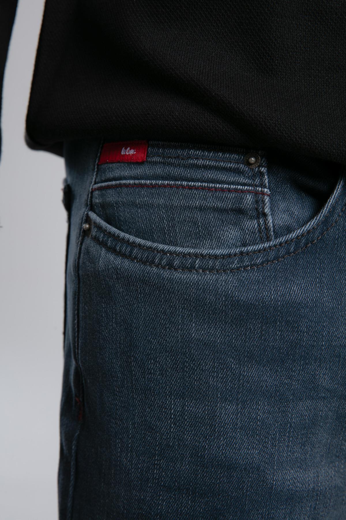 Jack Erkek Slım Dar Kesim Yüksek Bel Dar Paça Jean Pantolon Mavi