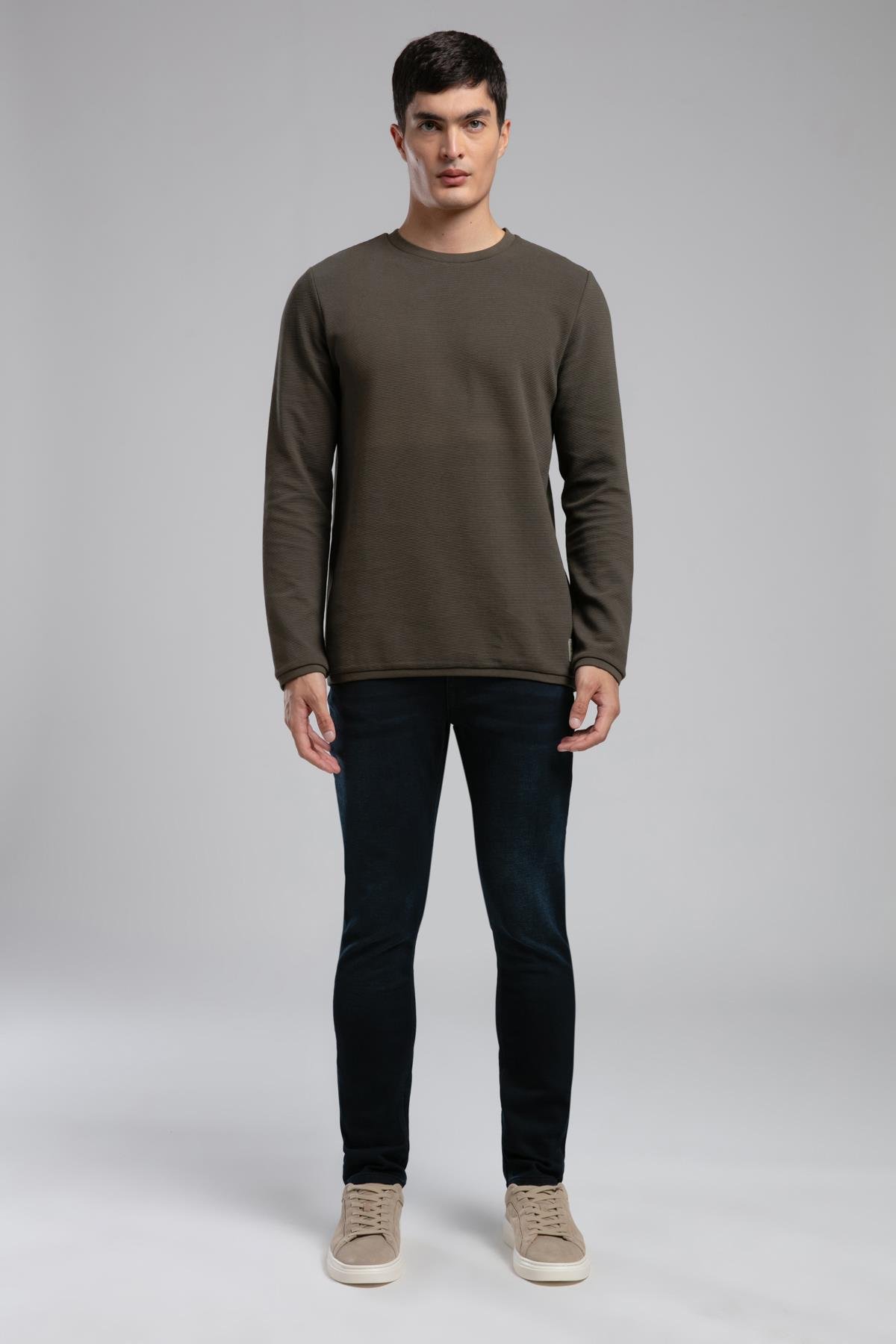 Jack Orta Bel Dar Kesim Dar Paça Mavi Erkek Jean Pantolon