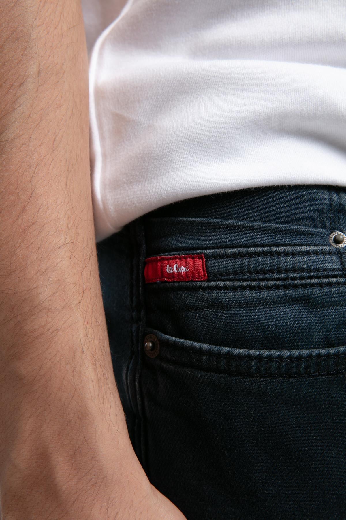 Jack Erkek Slım Dar Kesim Yüksek Bel Dar Paça Jean Pantolon Mavi