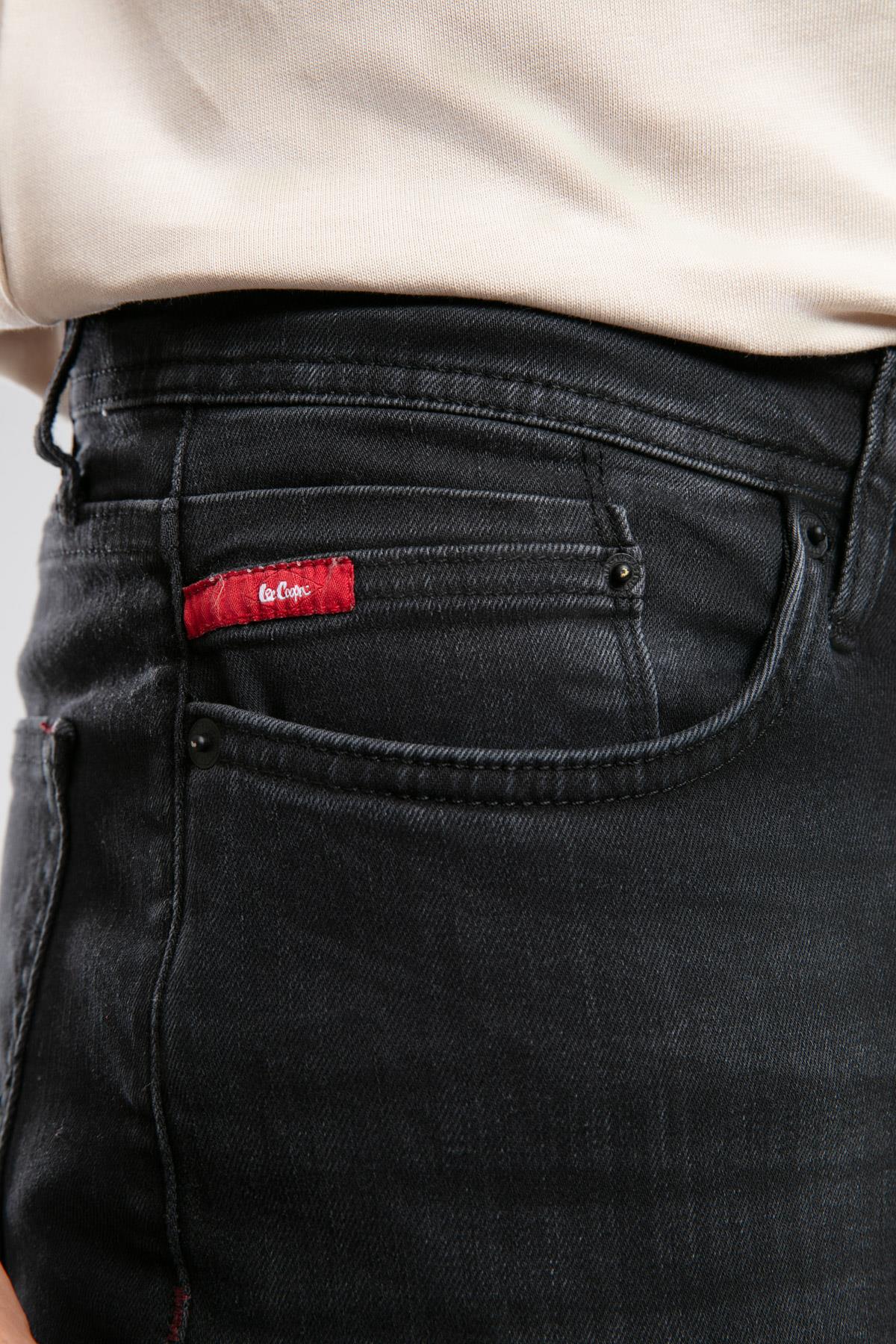 Jack Erkek Slım Dar Kesim Yüksek Bel Dar Paça Jean Pantolon Siyah