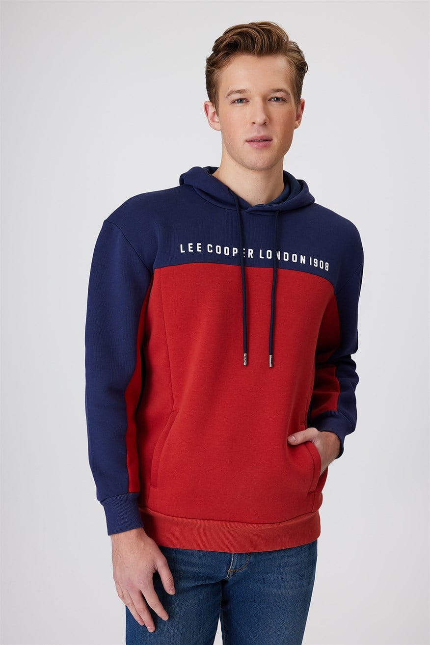 Jaden Erkek Kapüşonlu Sweatshırt Bordo