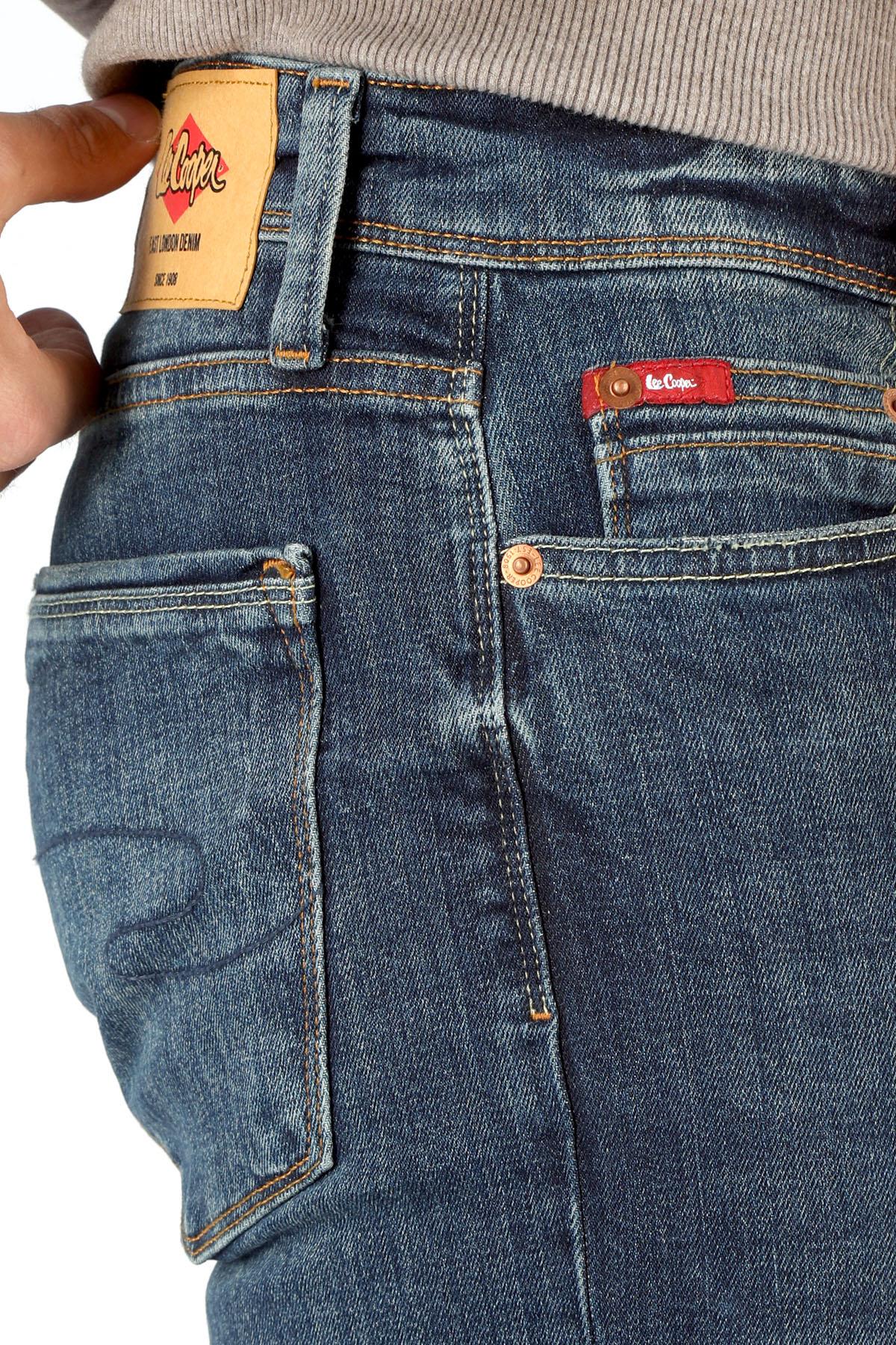 Jagger Erkek Slım Straıght Dar Kesim Normal Bel Düz Paça Jean Pantolon Mavi