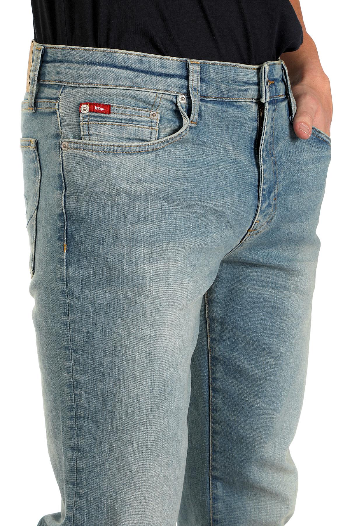 Jagger Erkek Slım Straıght Dar Kesim Normal Bel Düz Paça Jean Pantolon Mavi