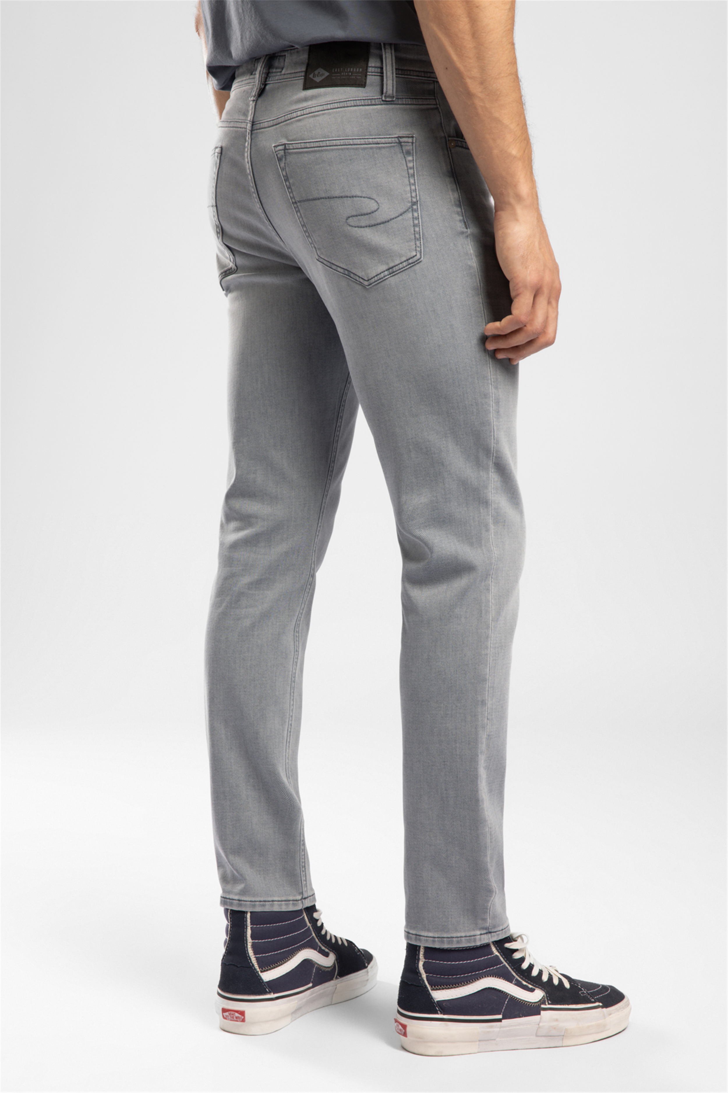 Jagger Erkek Slim Straight Fit Jean Pantolon Gri