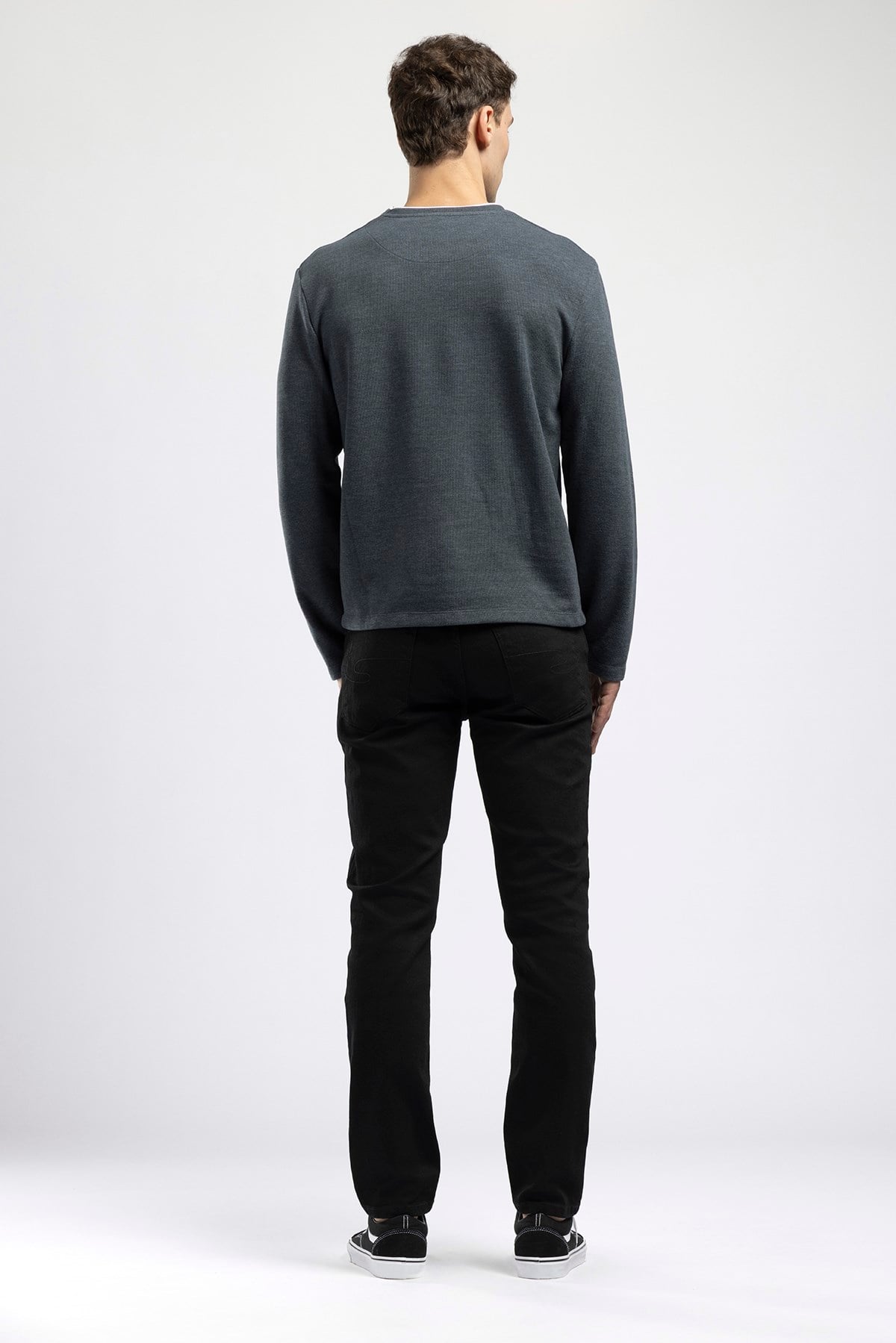 Jagger Erkek Slim Straight Normal Bel Dar Kesim Jean Siyah