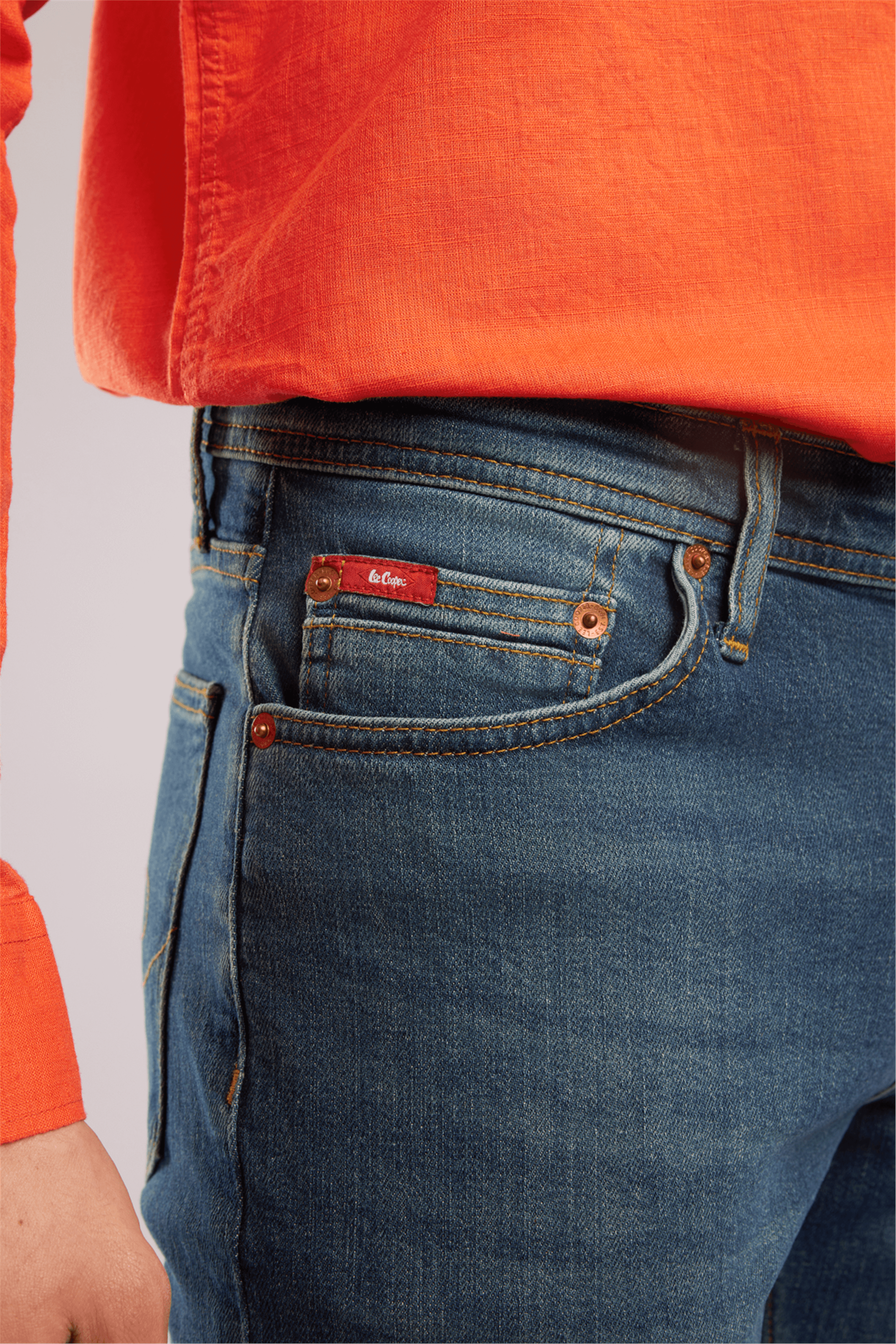 Jagger Erkek Slım Straıght Dar Kesim Normal Bel Düz Paça Jean Pantolon Mavi
