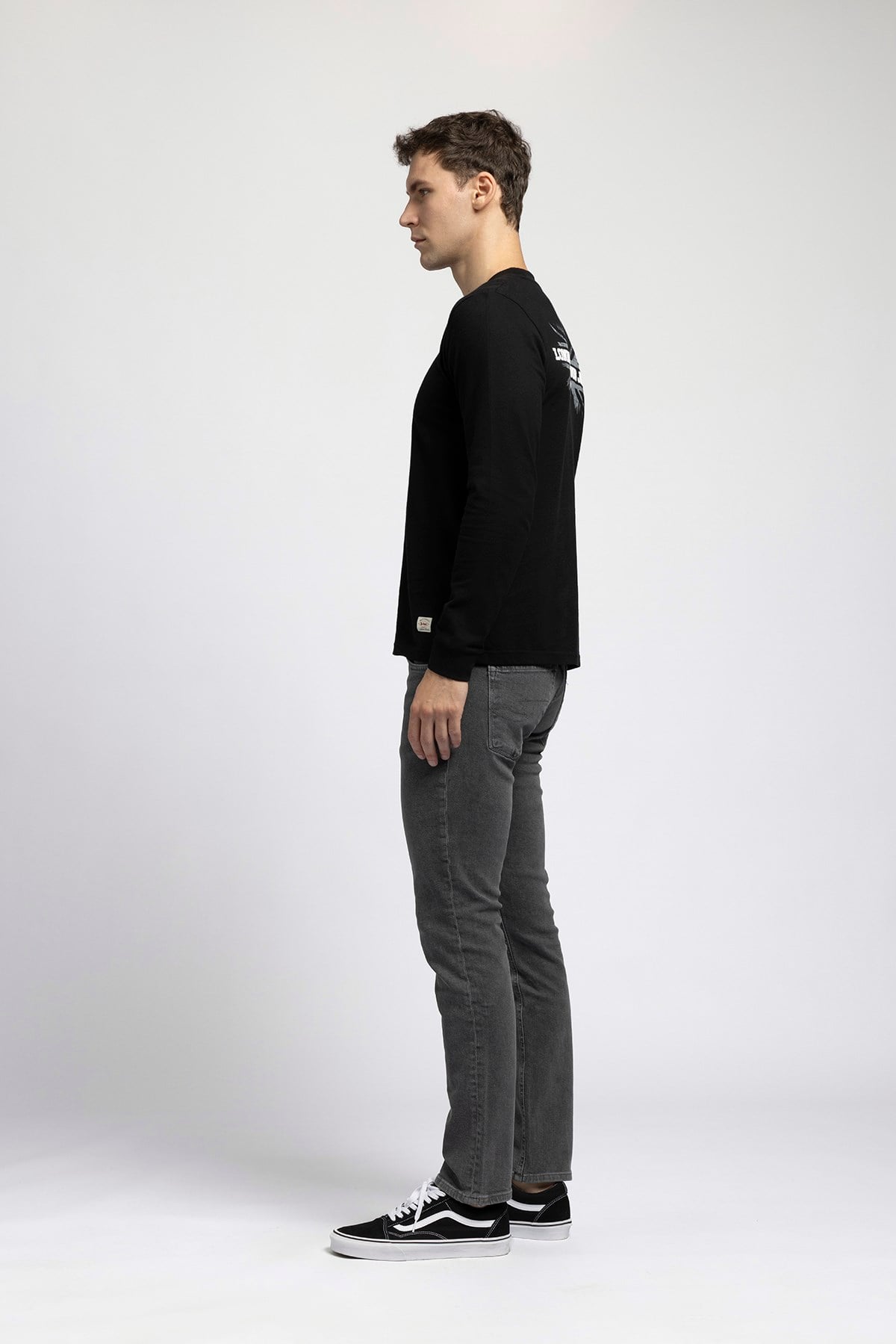 Jagger Erkek Slim Straight Normal Bel Dar Kesim Jean Gri