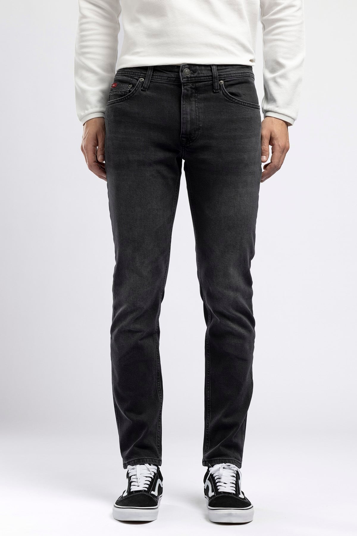 Jagger Erkek Slim Straight Tam Kalıp Jean Siyah