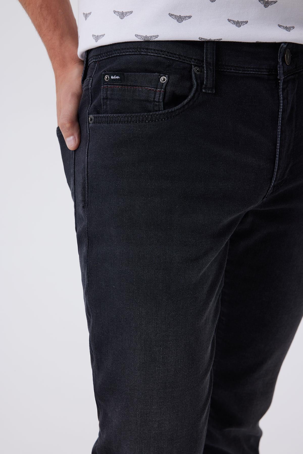 Jagger Erkek Slım Straıght Dar Kesim Normal Bel Düz Paça Jean Pantolon Gri