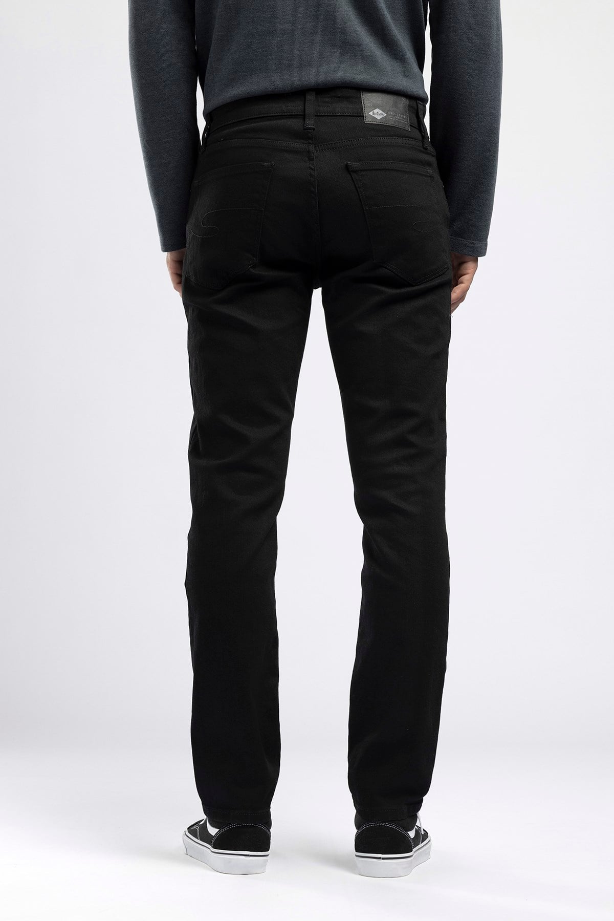 Jagger Erkek Slim Straight Normal Bel Dar Kesim Jean Siyah