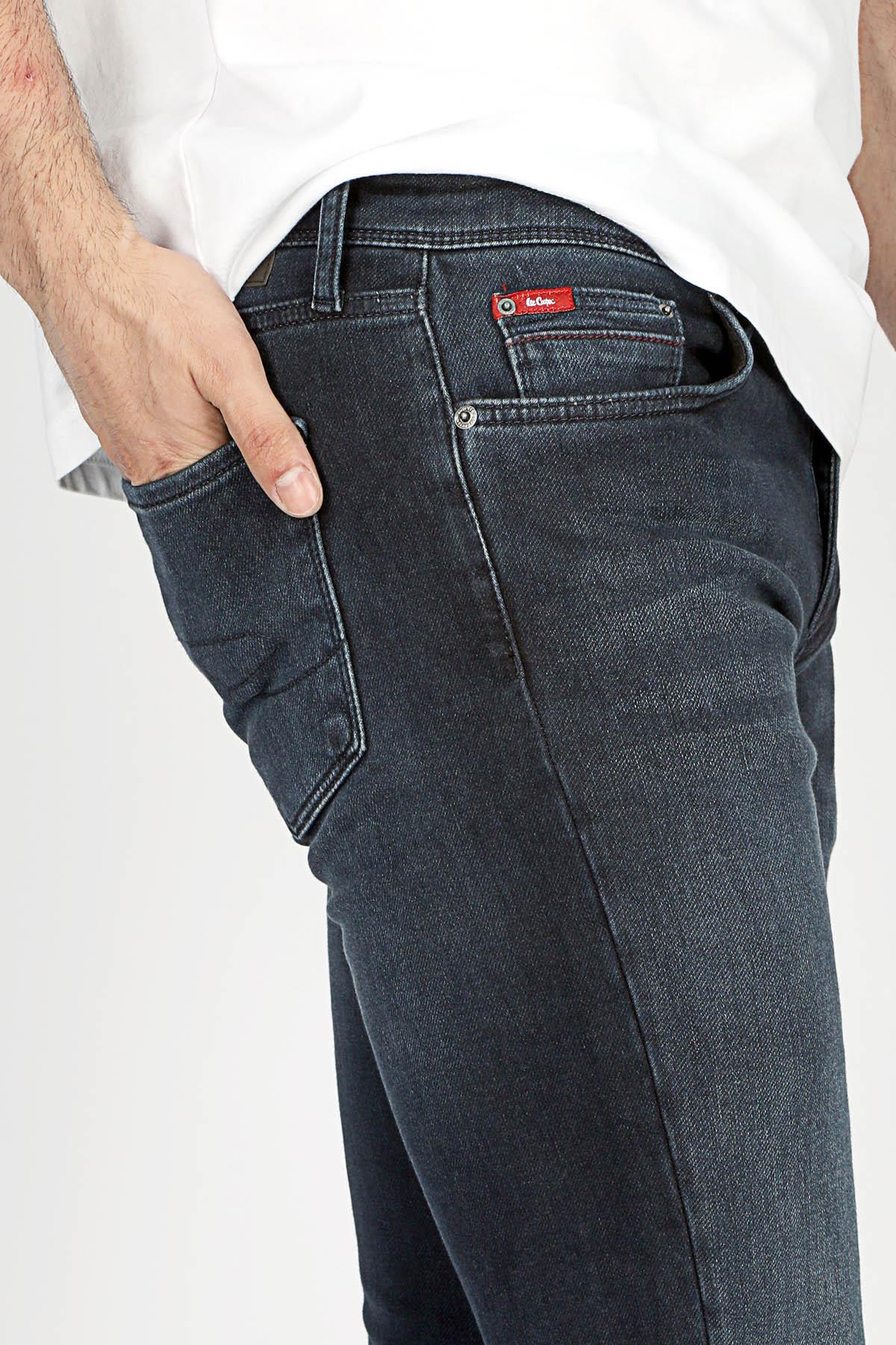 Jagger Erkek Slım Straıght Dar Kesim Normal Bel Düz Paça Jean Pantolon Mavi