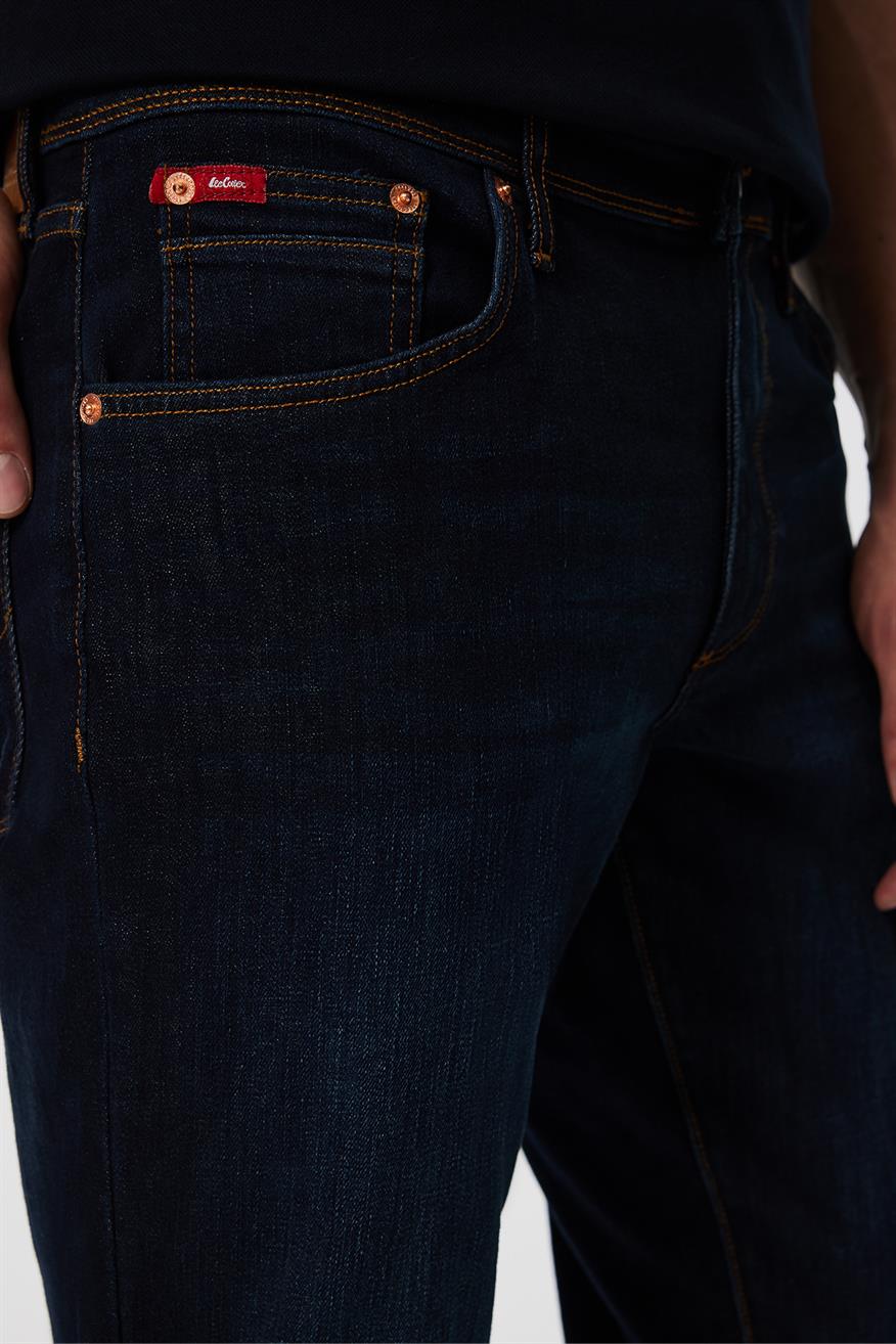 Jagger Erkek Slım Straıght Dar Kesim Normal Bel Düz Paça Jean Pantolon Mavi