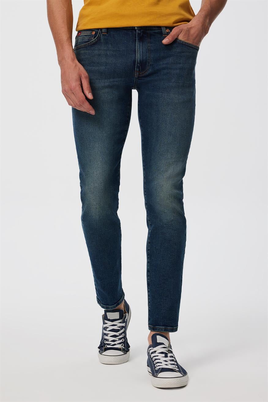 Jagger Erkek Jean Pantolon Leıpzıg Pure Blue Mıd