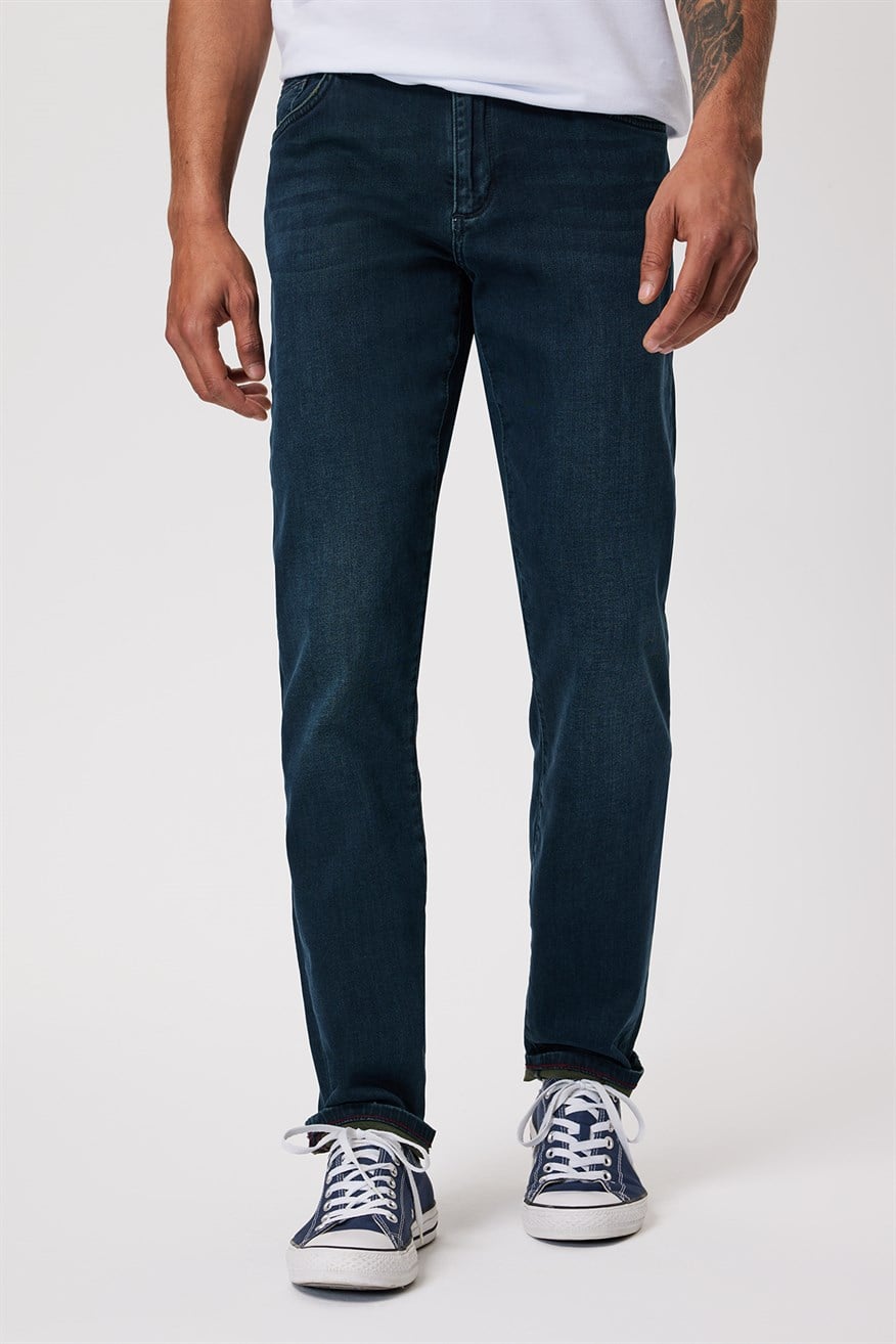 Jagger Erkek Jean Pantolon Mıd Green