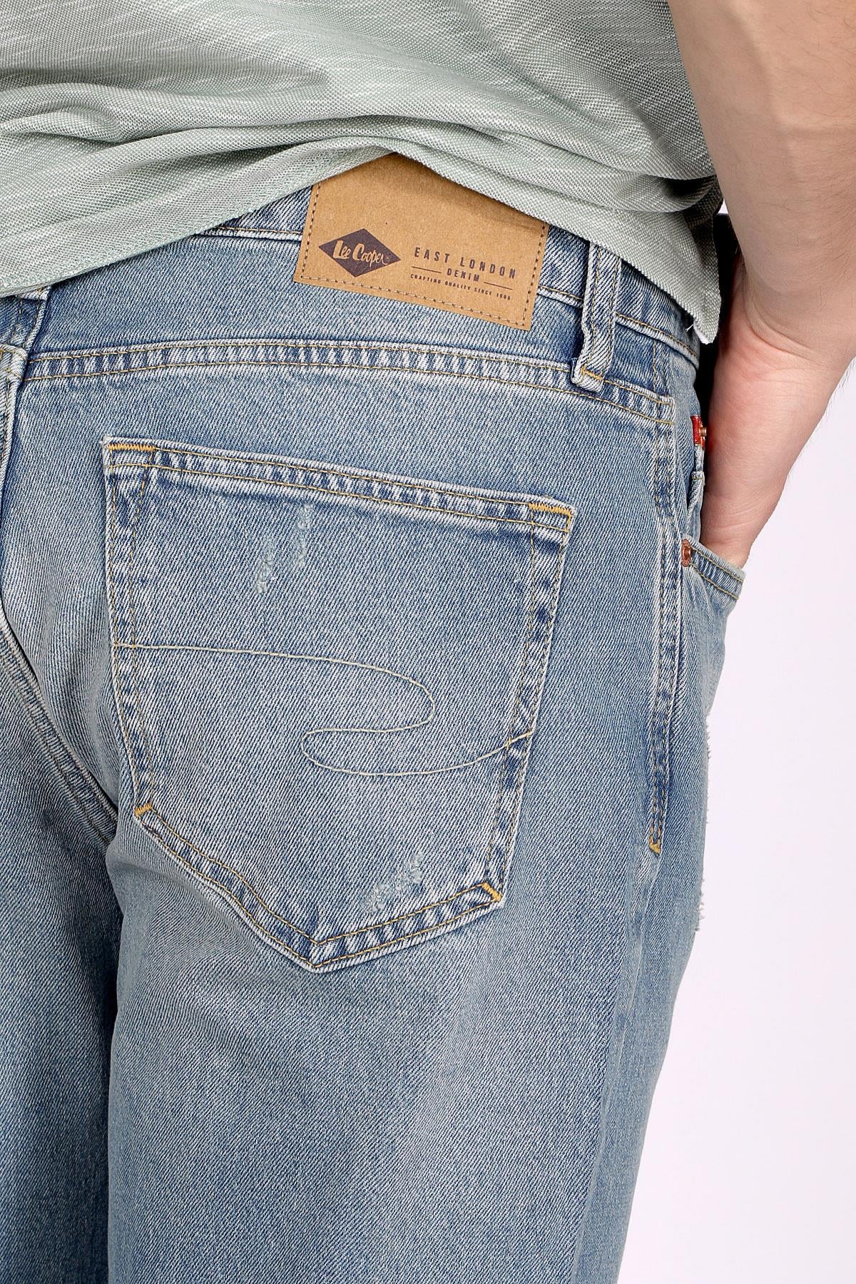 Jagger Erkek Slım Straıght Dar Kesim Normal Bel Düz Paça Jean Pantolon Mavi