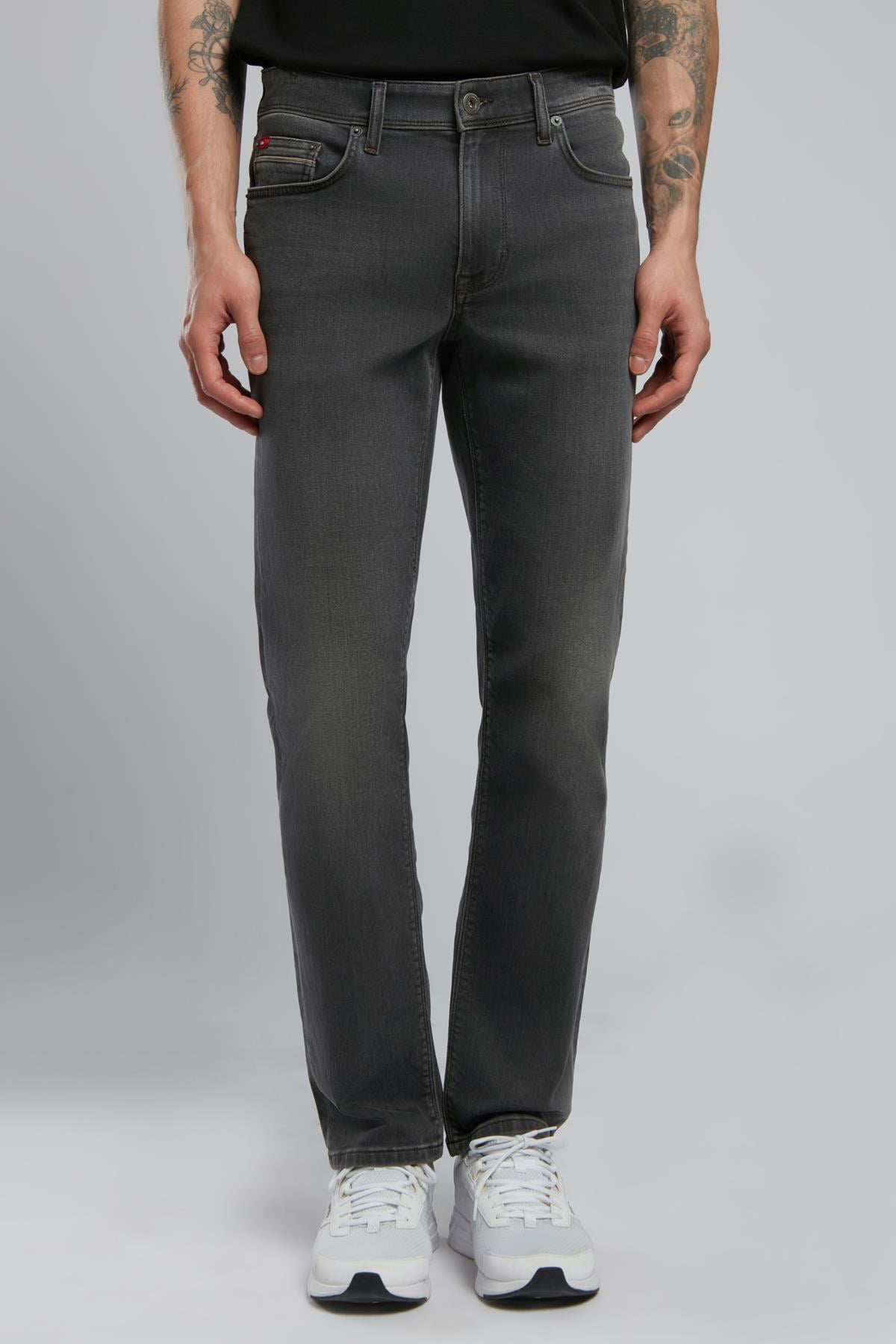 Jagger Erkek Slim Straight Fit Sprang Brown Mid Jean Pantolon
