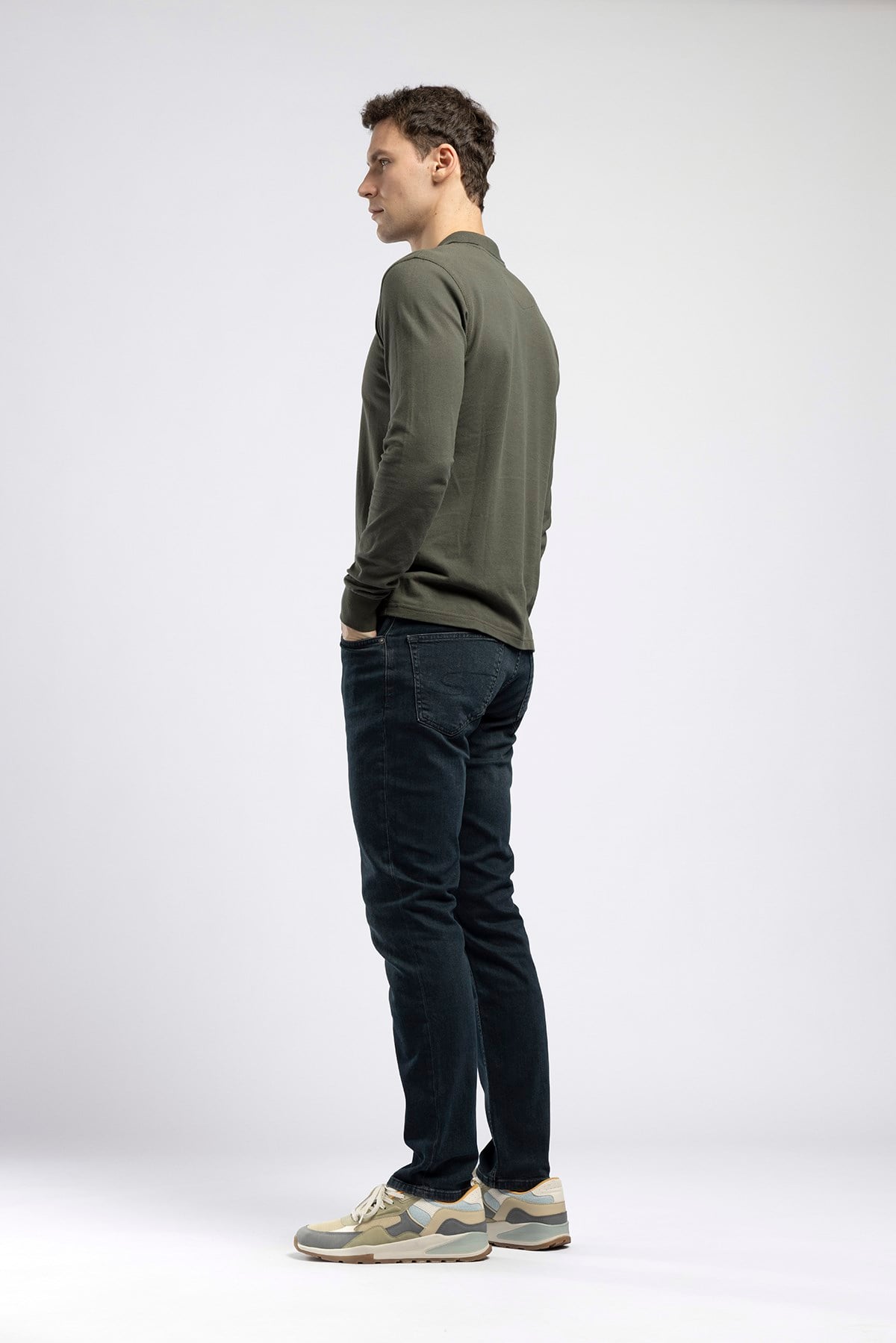 Jagger Erkek Slim Straight Tam Kalıp Jean Mavi