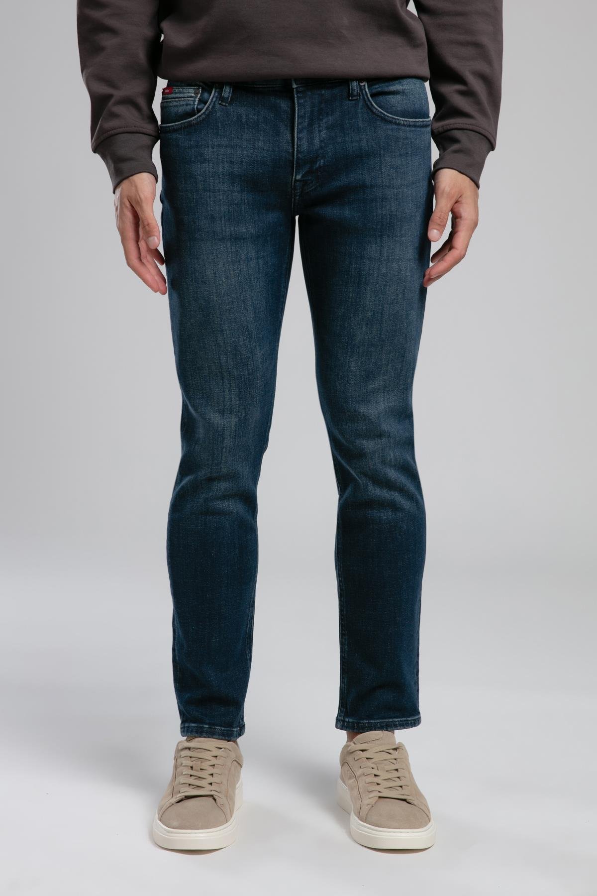 Jagger Normal Bel Dar Kesim Düz Paça Acerra Teal Dark Erkek Pantolon