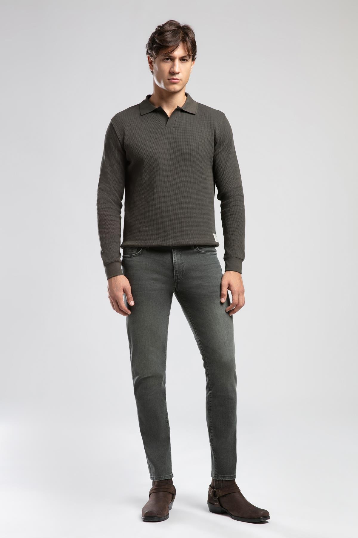 Jagger Normal Bel Dar Kesim Düz Paça Ferb Rock Erkek Jean Pantolon