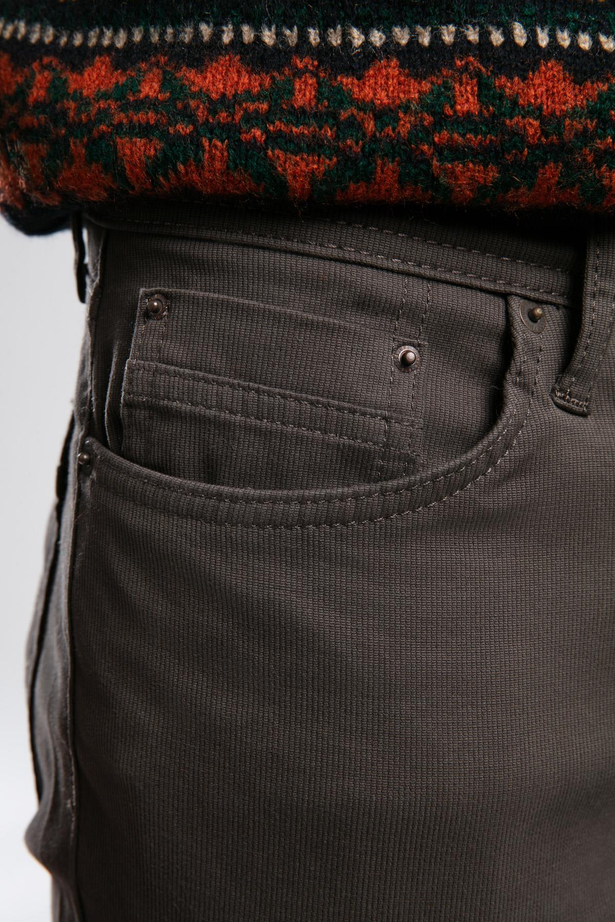 Jagger Porter Erkek Slım Straıght Dar Kesim Normal Bel Dokuma Pantolon Düz Paça Yeşil