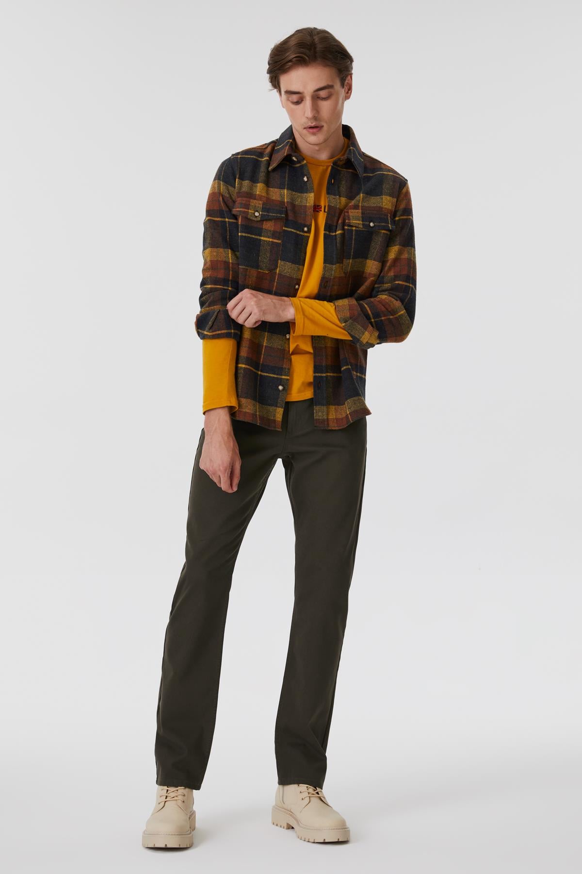 Jagger Porter Erkek Pantolon Haki