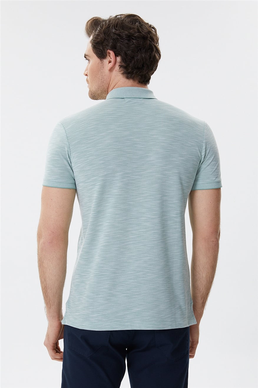 Jake Erkek Polo Yaka T-Shirt Pastel Yeşili