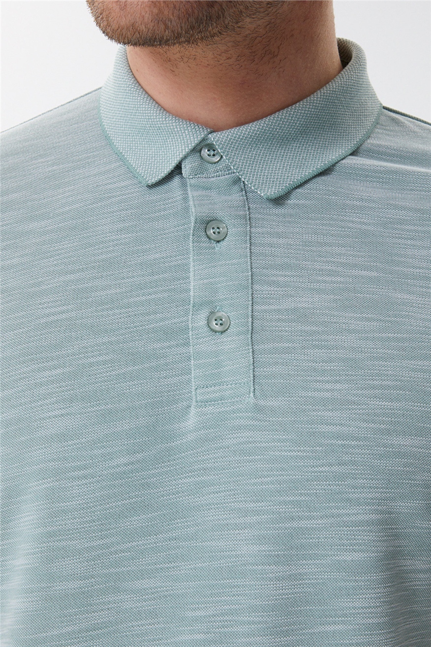 Jake Erkek Polo Yaka T-Shirt Pastel Yeşili
