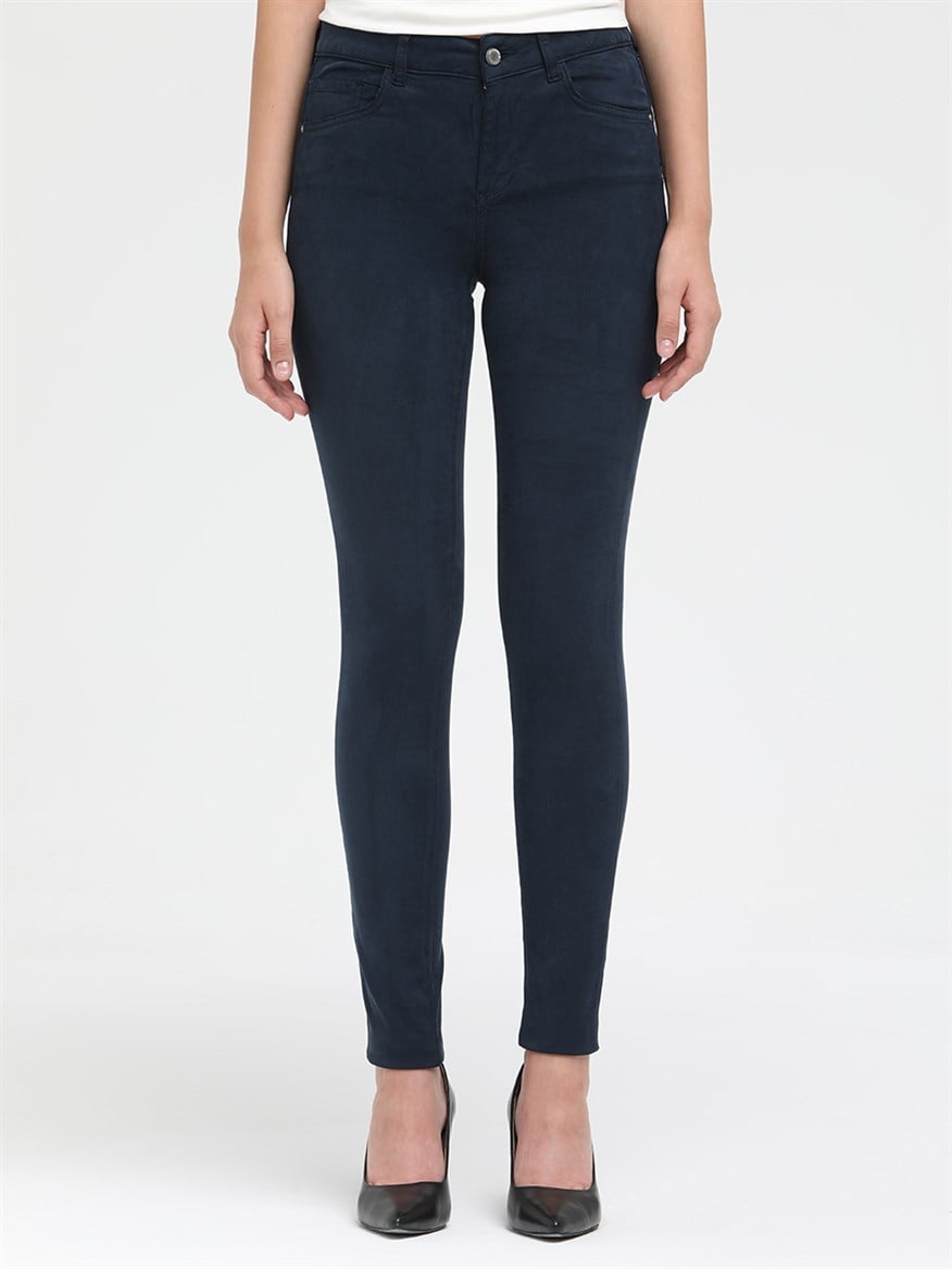 Jamy Nd 4 Kadın Dokuma Skinny Highrise Fit Pantolon Taş