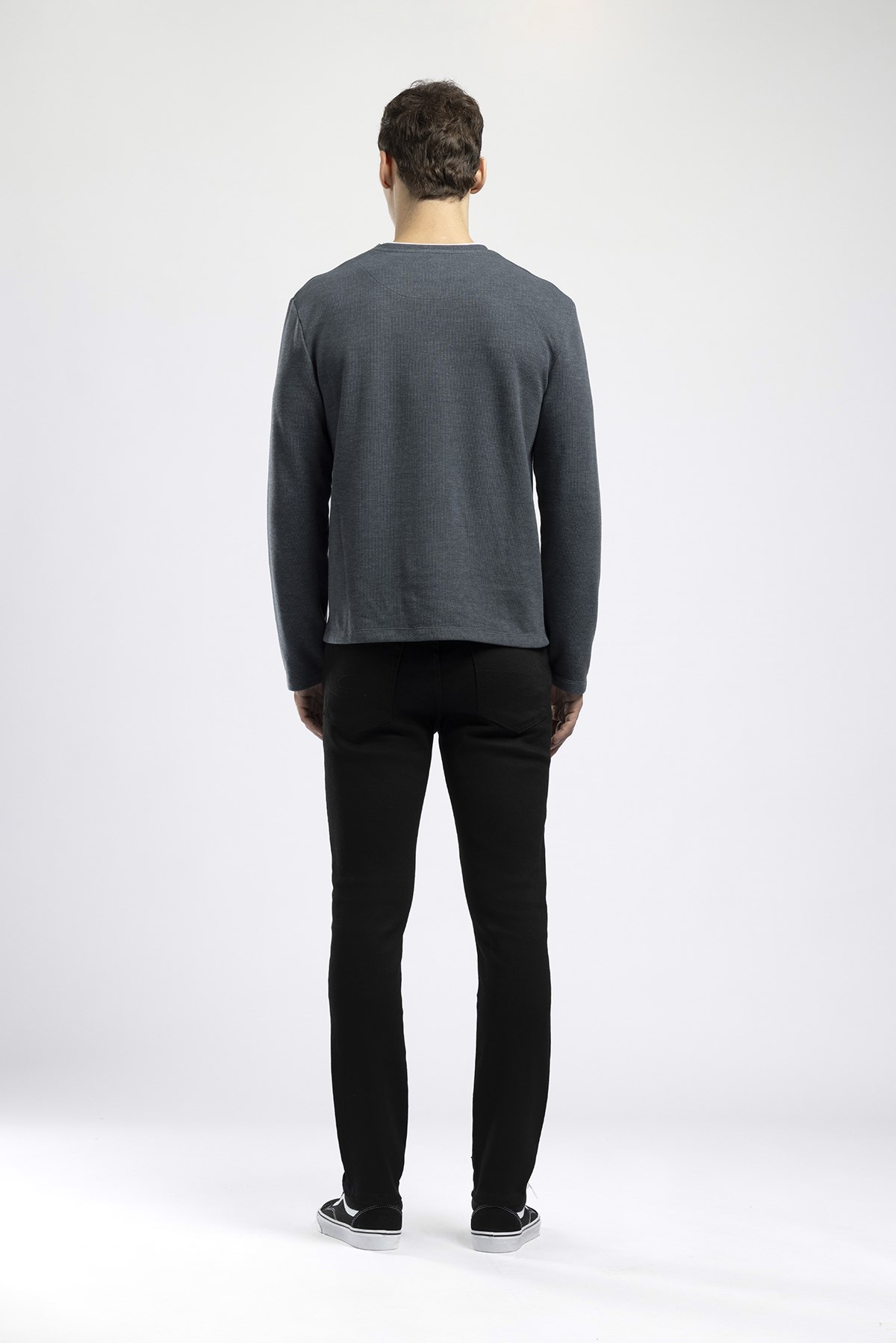 Jeff Erkek Skinny Fit Normal Bel Dar Paça Siyah