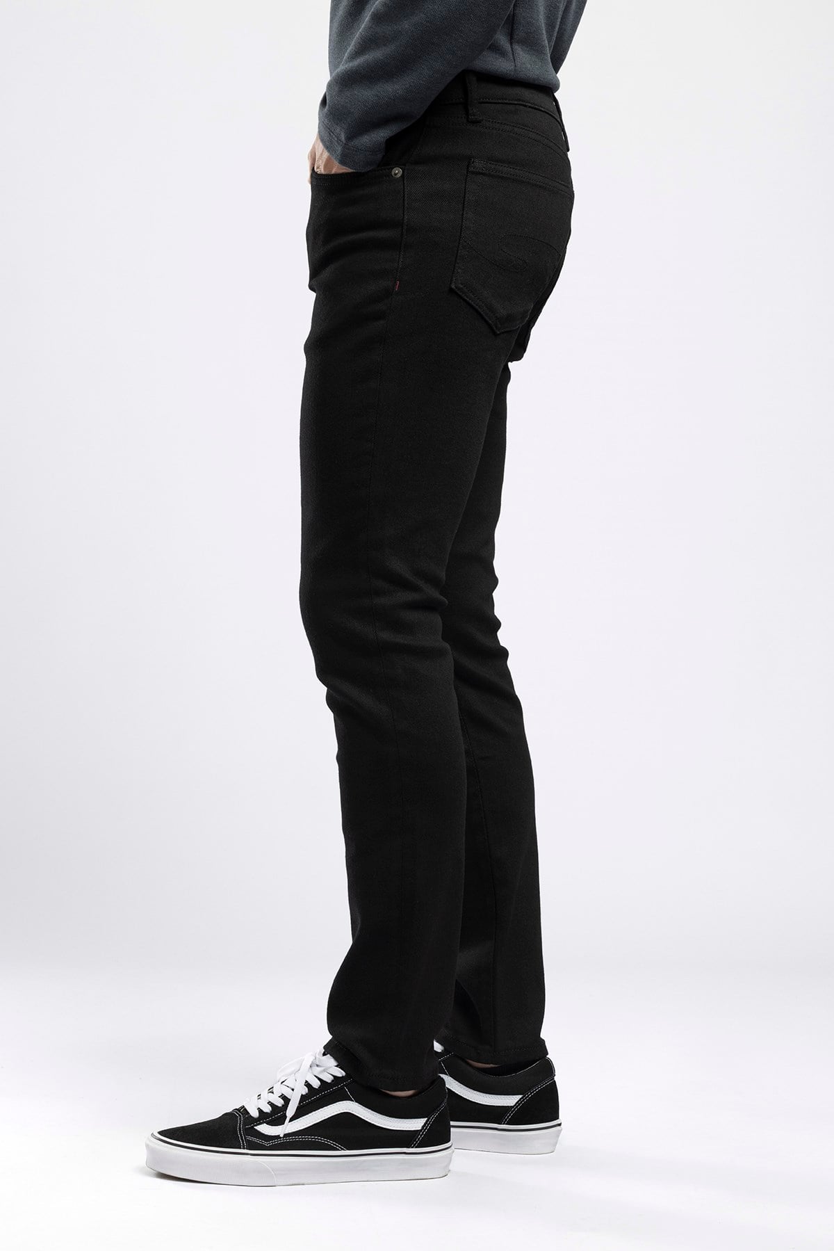 Jeff Erkek Skinny Fit Normal Bel Dar Paça Siyah