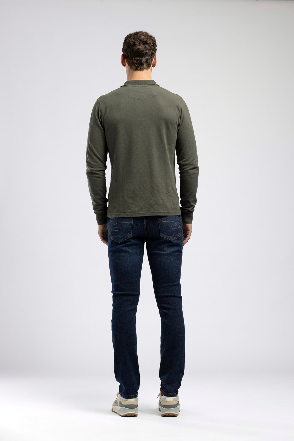 Jeff Erkek Skinny Fit Normal Bel Dar Paça Jean Lacivert