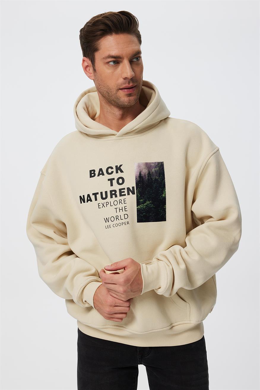 Jerome Erkek Sweatshırt Ekru 