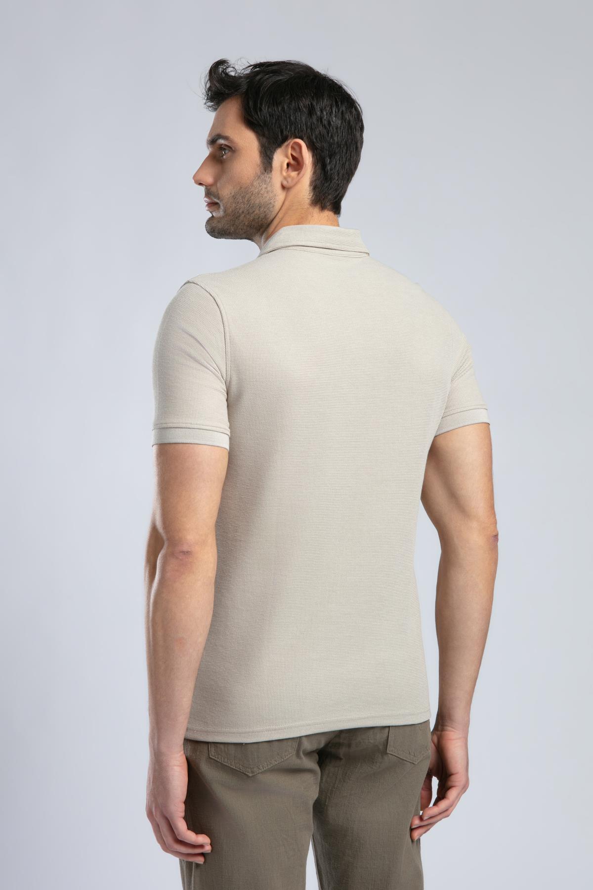 Jody Erkek Polo Yaka T-Shirt Bej