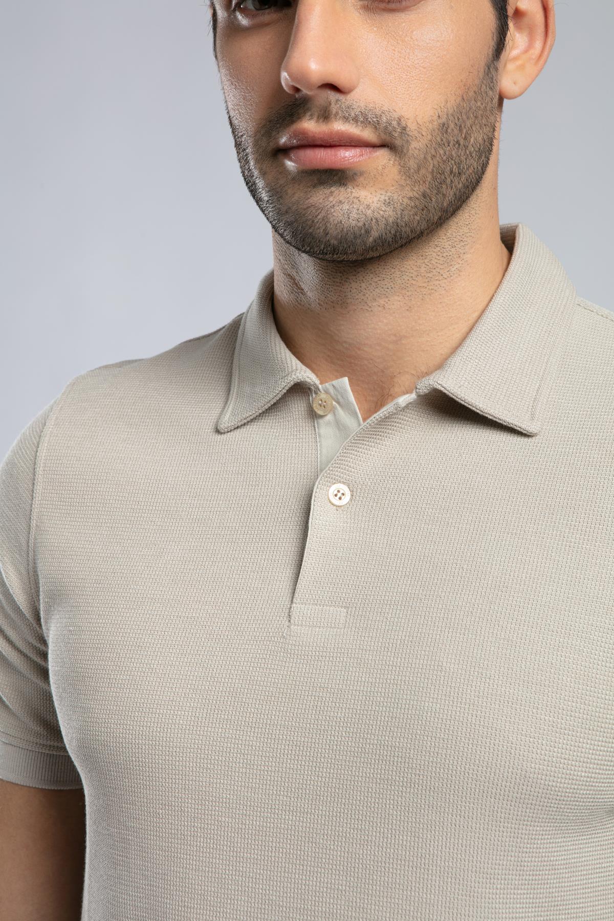 Jody Erkek Polo Yaka T-Shirt Bej