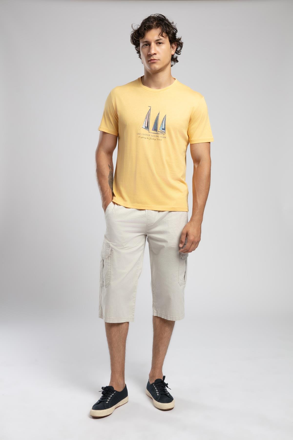 Jogger Cargo Long Erkek Dokuma Bermuda