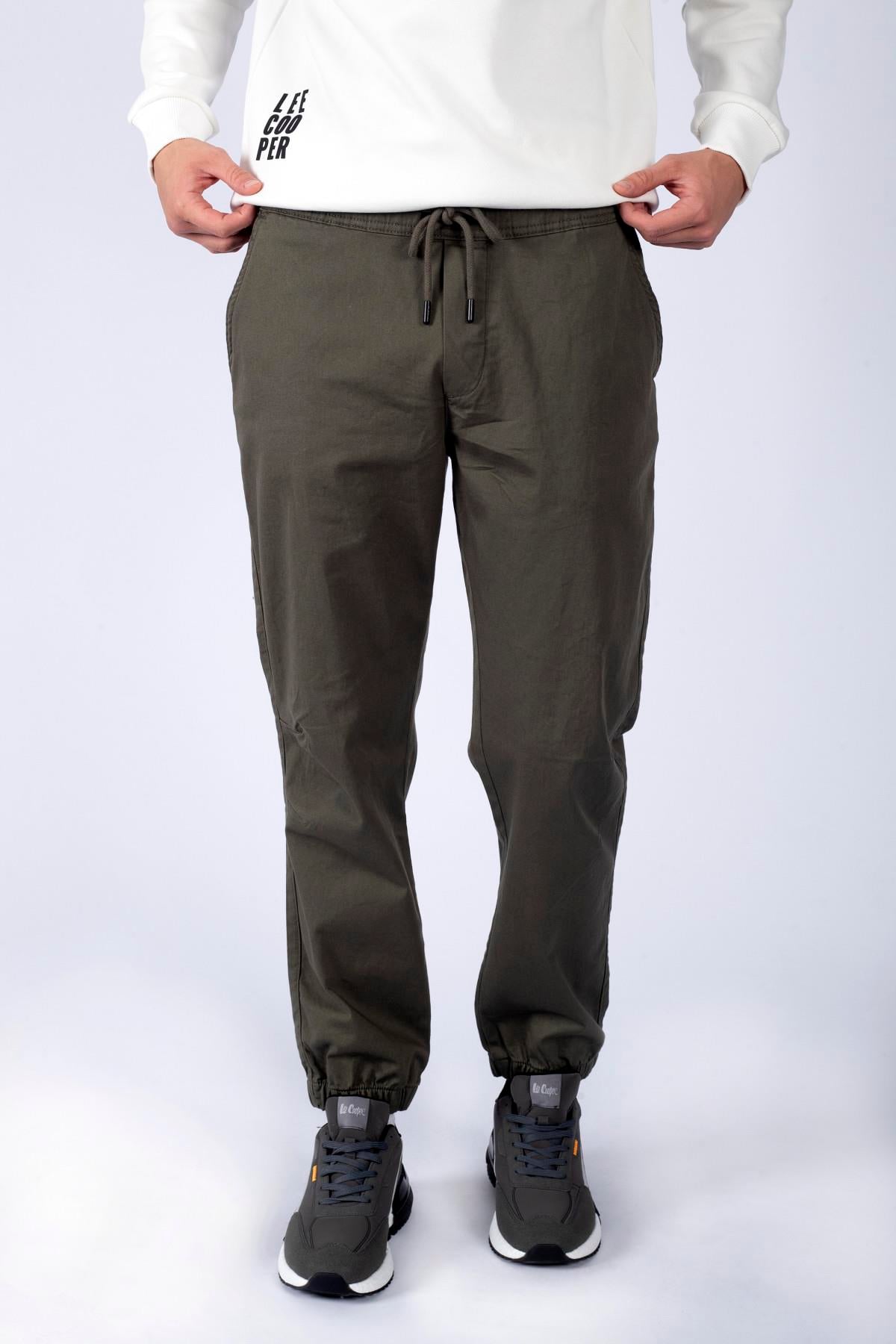 Jogger Erkek Dokuma Pantolon Haki