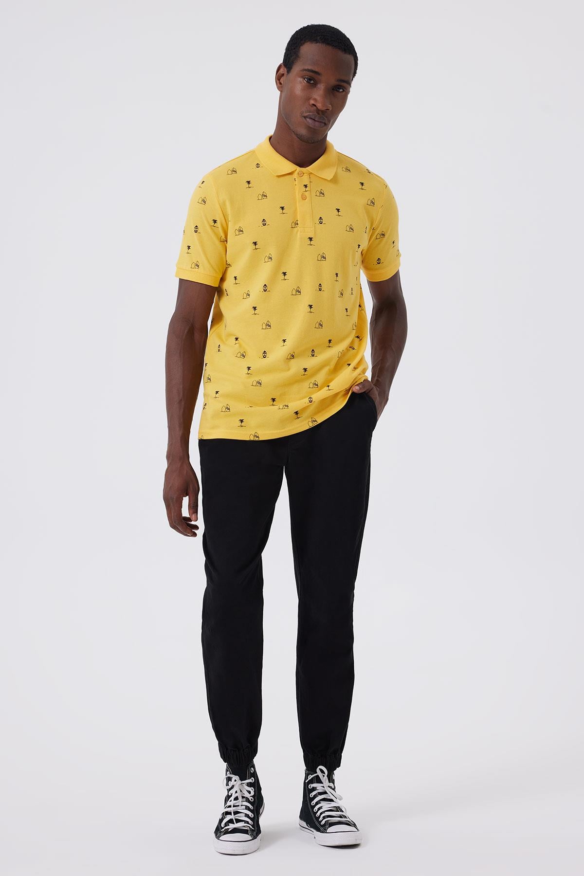 Jogger Erkek Dokuma Pantolon Siyah