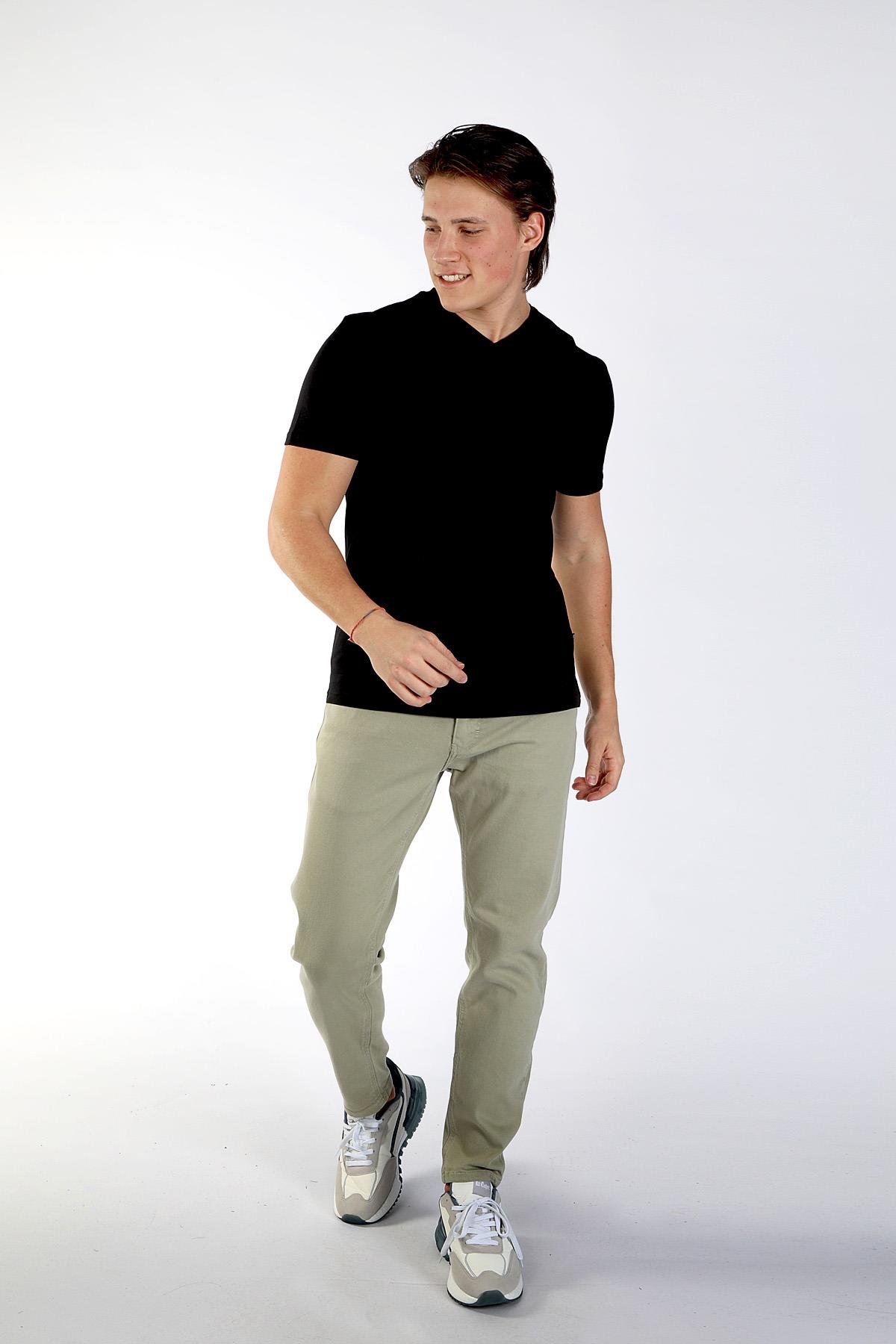 JONAT ERKEK V YAKA T-SHIRT