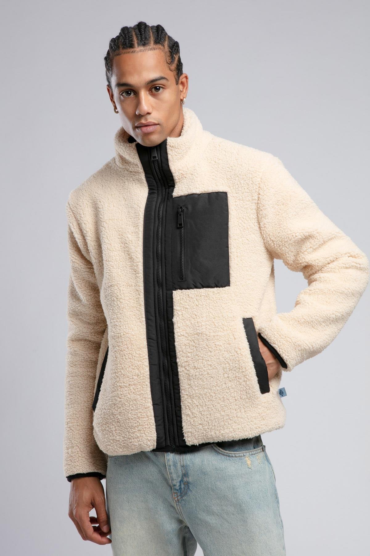 JOSE ERKEK DİK YAKA PELUŞ MONT