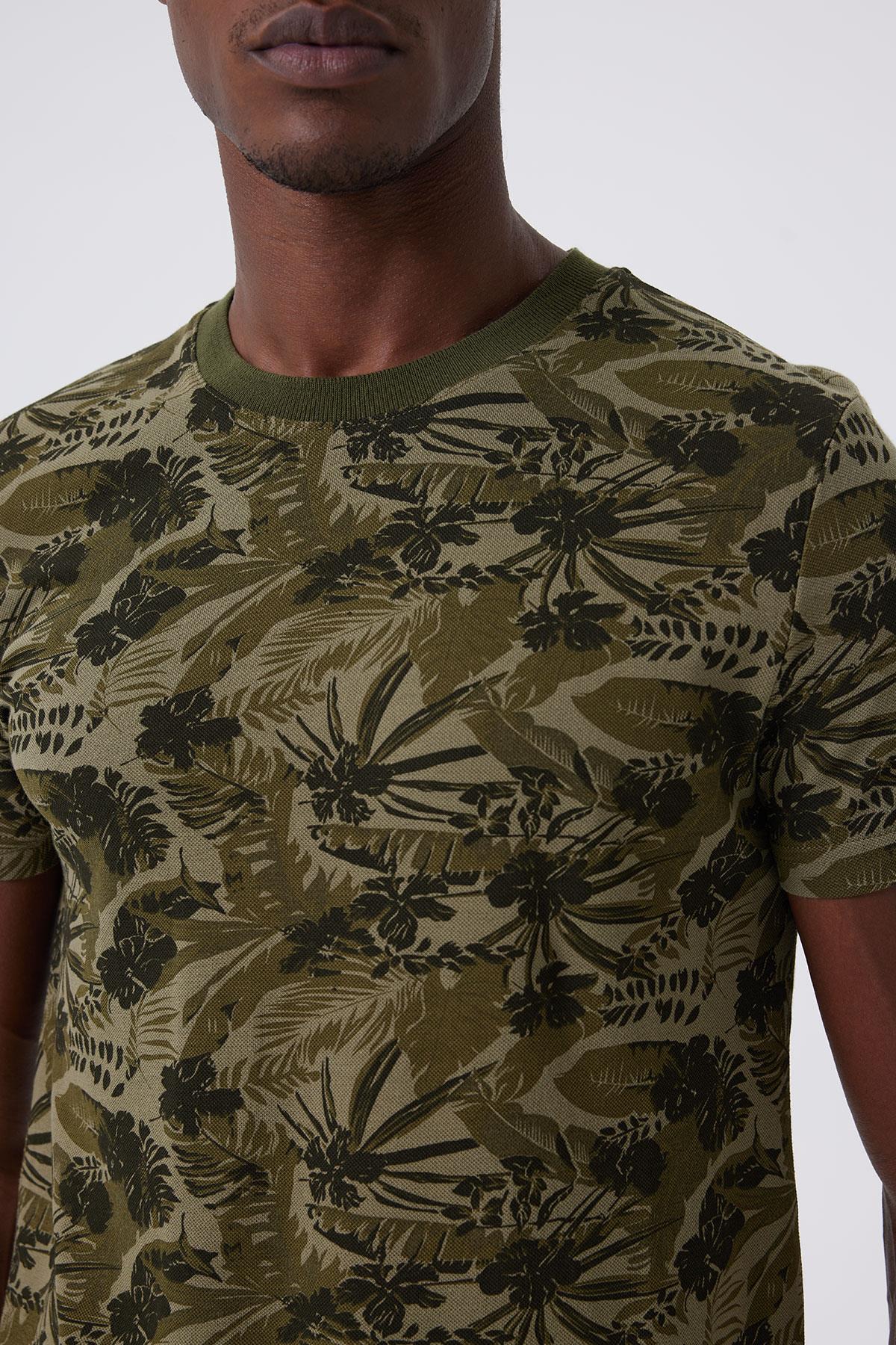 Joseph 1 Erkek %100 Pamuk Polo Yaka Pike T-Shirt Haki