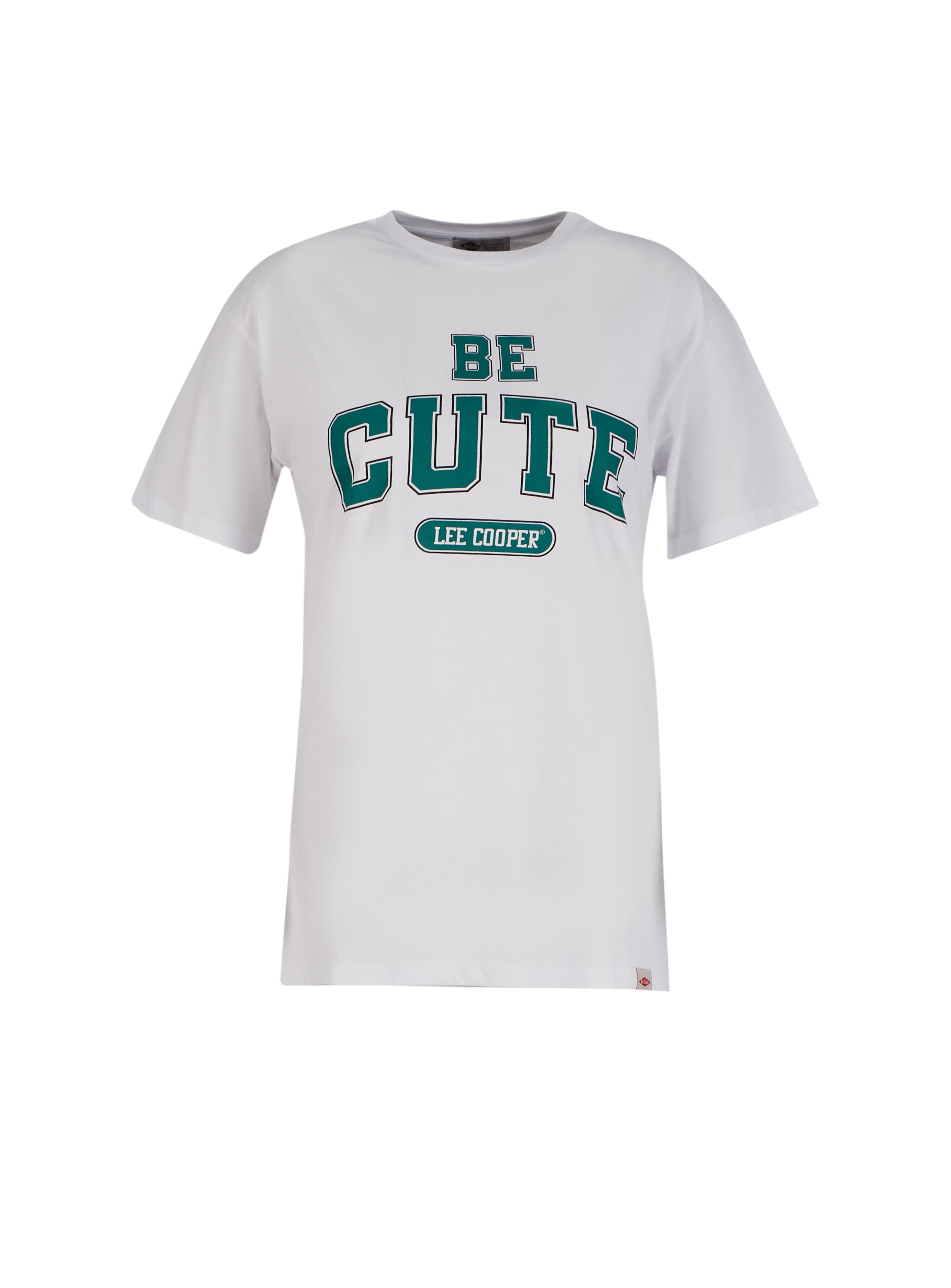 Joyce Kadın Oversize Bisiklet Yaka T-Shirt Beyaz