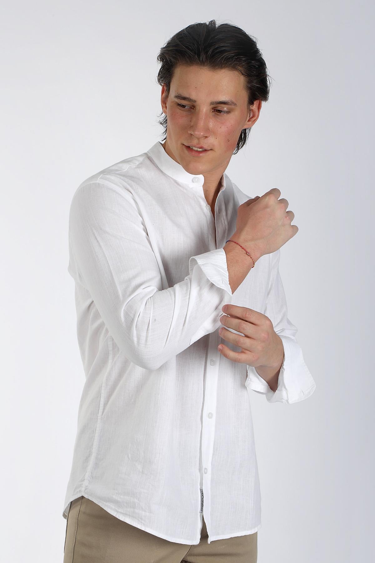 JULSA ERKEK U.KOL DOKUMA GÖMLEK