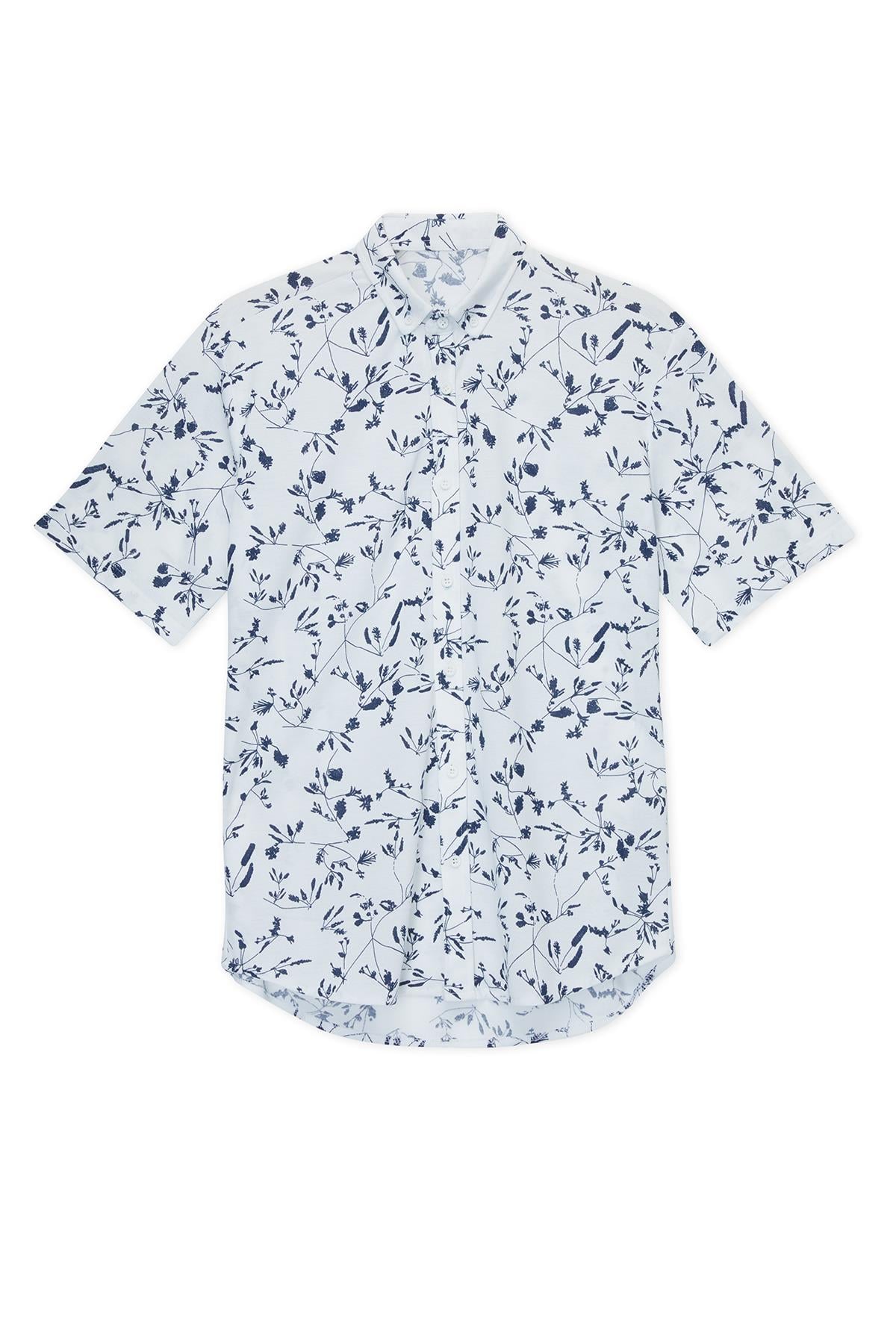 Karse Erkek K.Kol Örme Gömlek Beyaz