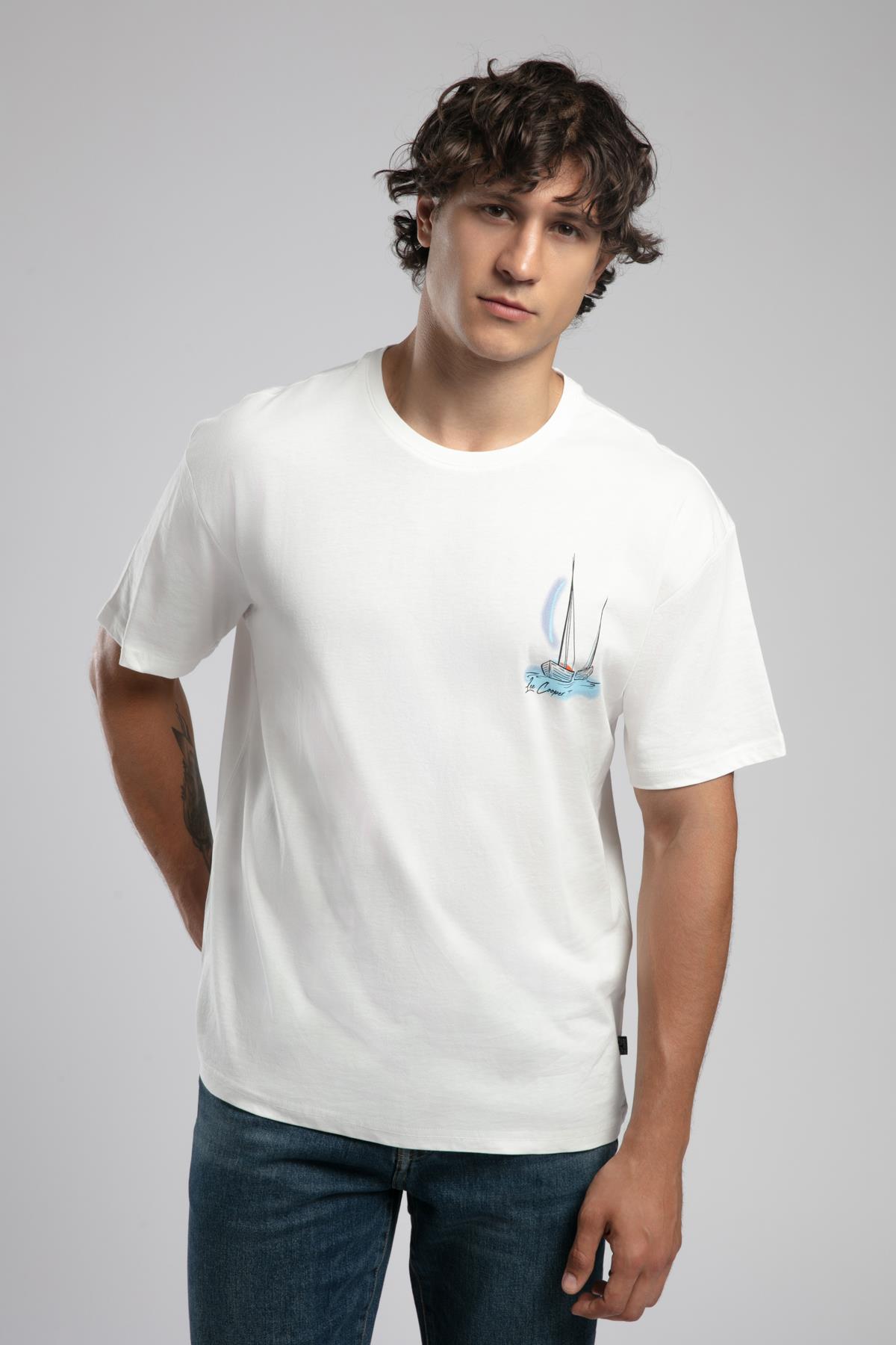 Kelvin Erkek %100 Pamuk O Yaka T-Shirt